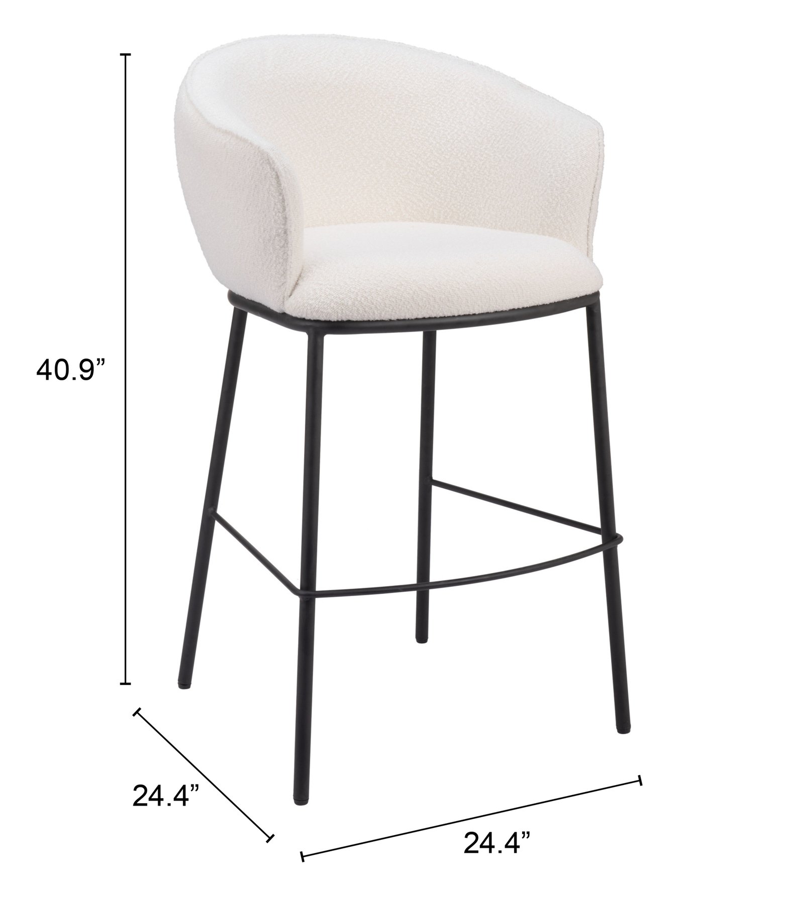 Essen Barstool Ivory - Image 10