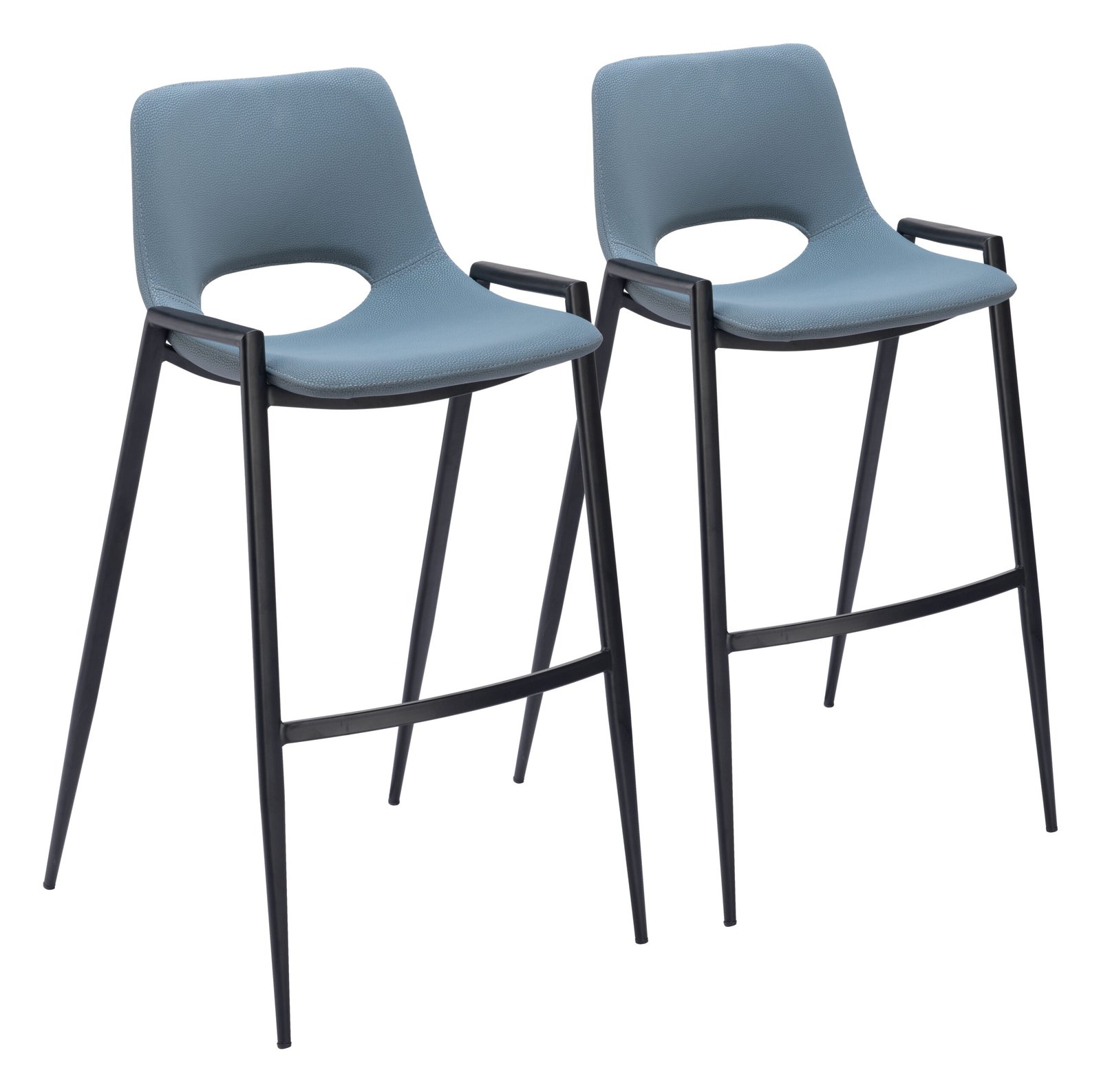 Desi Barstool (Set of 2) Azure Gray - Image 10