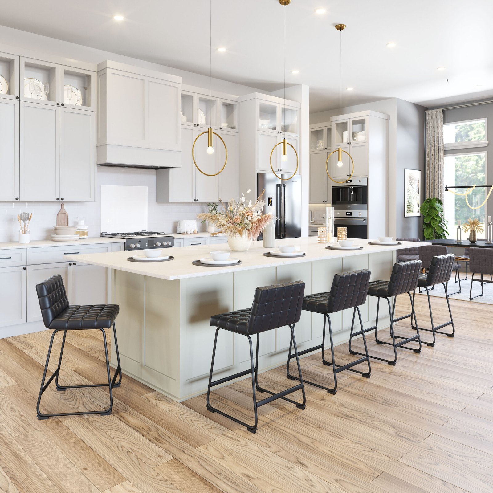 Pago Counter Stool (Set of 2) Black - Image 2