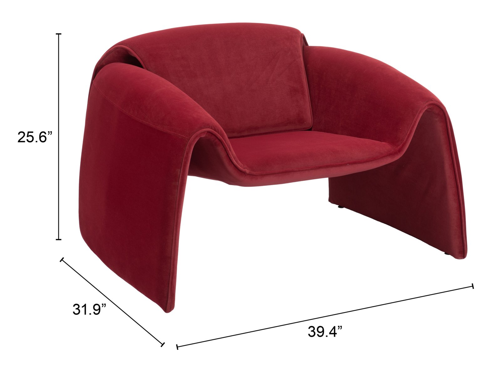 Horten Accent Chair Red - Image 12