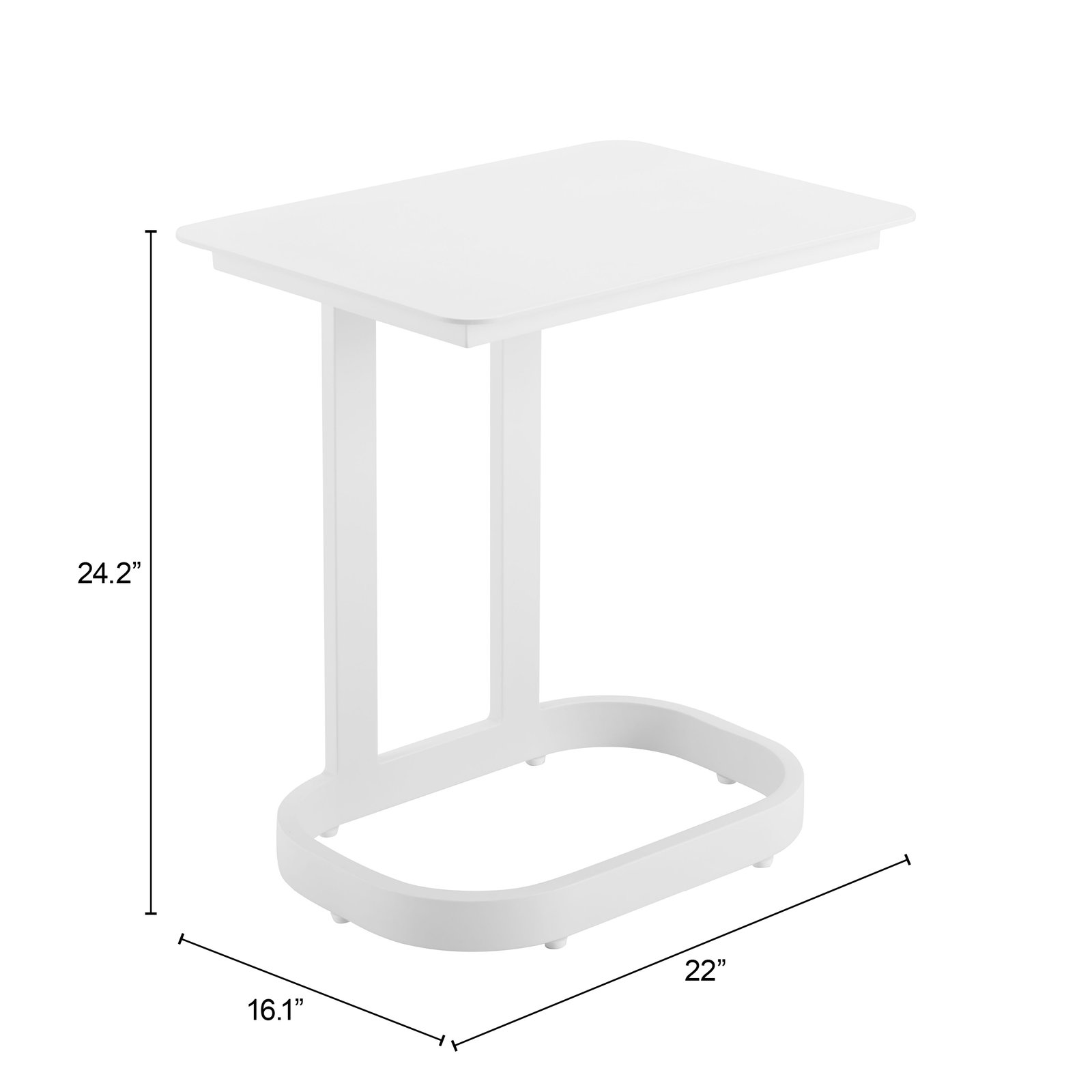 Friss End Table White - Image 10
