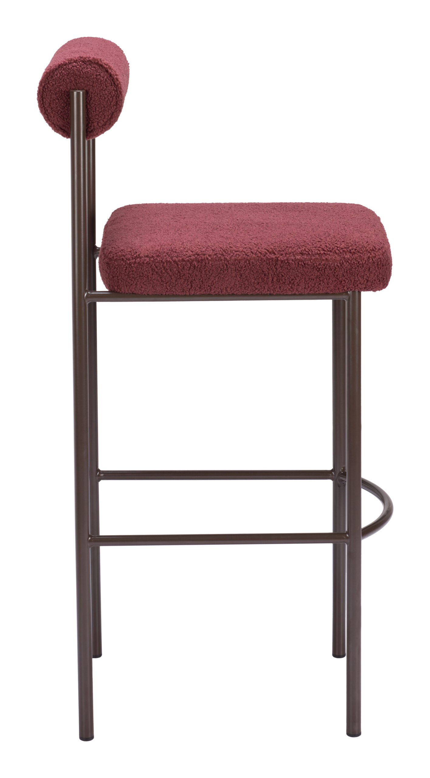 Livorno Barstool (Set of 2) Red & Bronze - Image 4