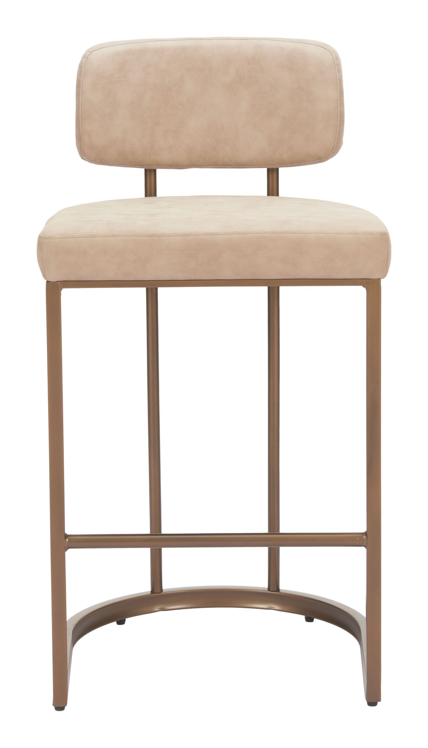 Velar Counter Stool (Set of 2) Beige - Image 3