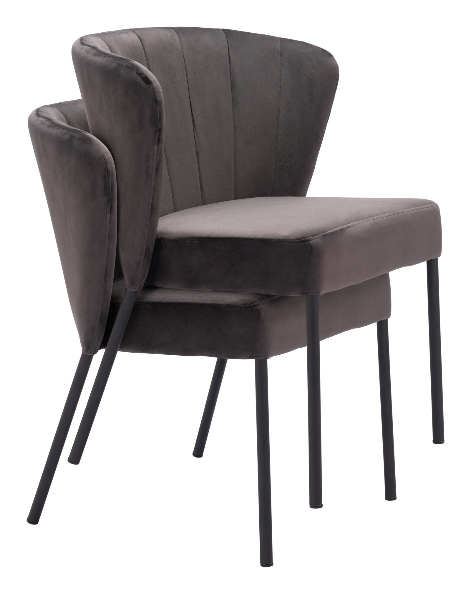 Aimee Dining Chair (Set of 2) Gray - Image 9