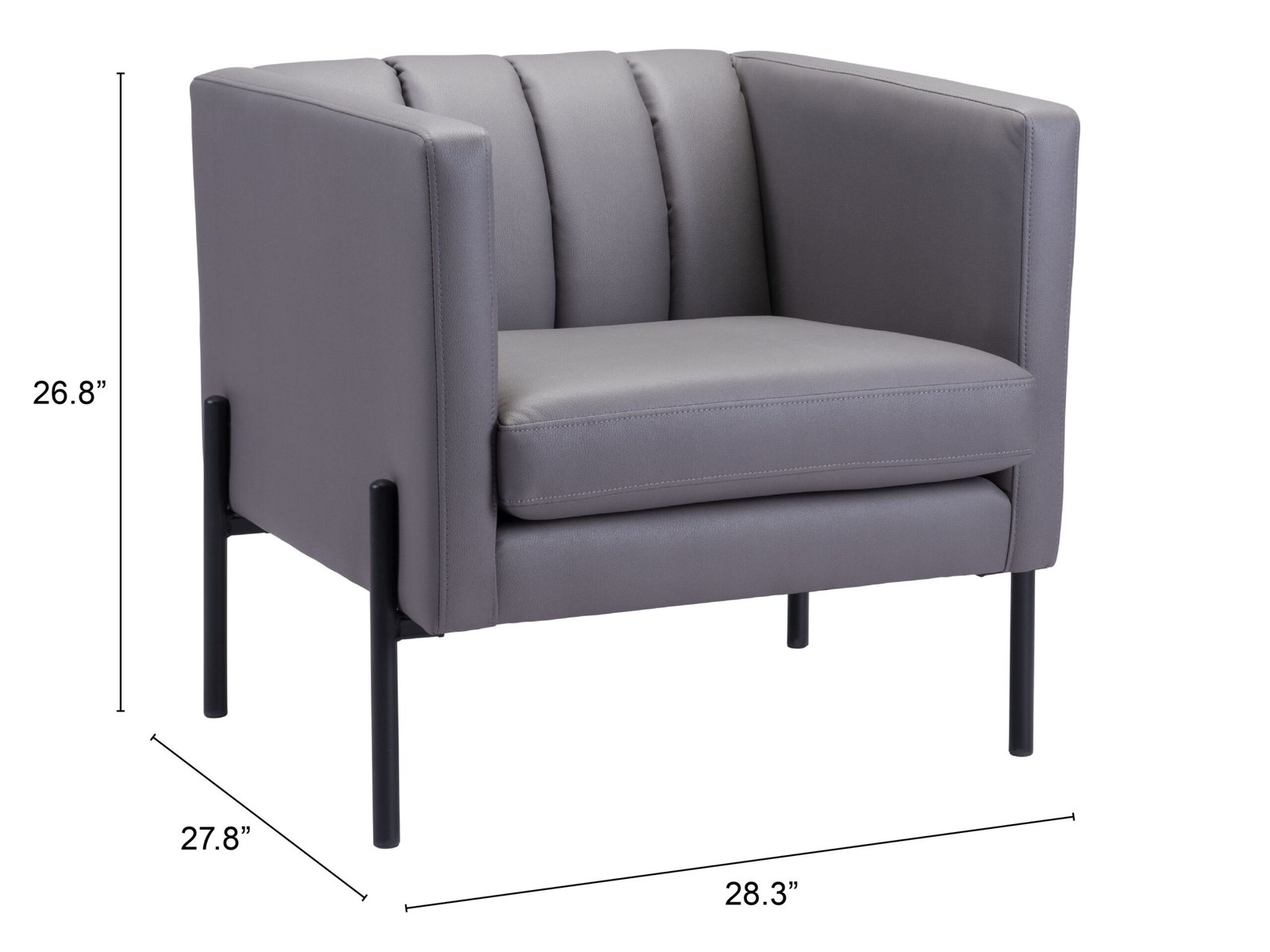 Jess Accent Chair Gray - Image 11