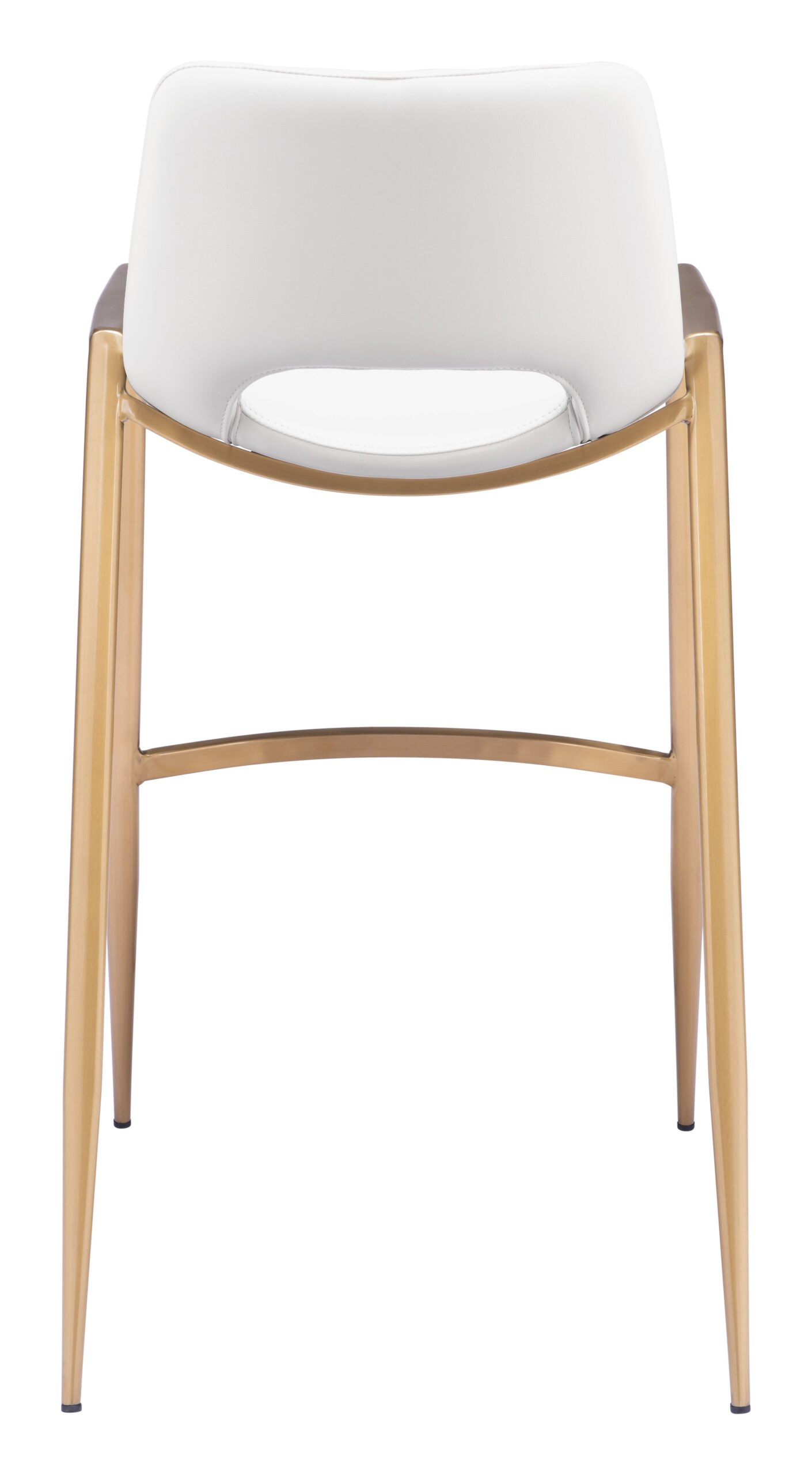 Desi Barstool (Set of 2) White & Gold - Image 5