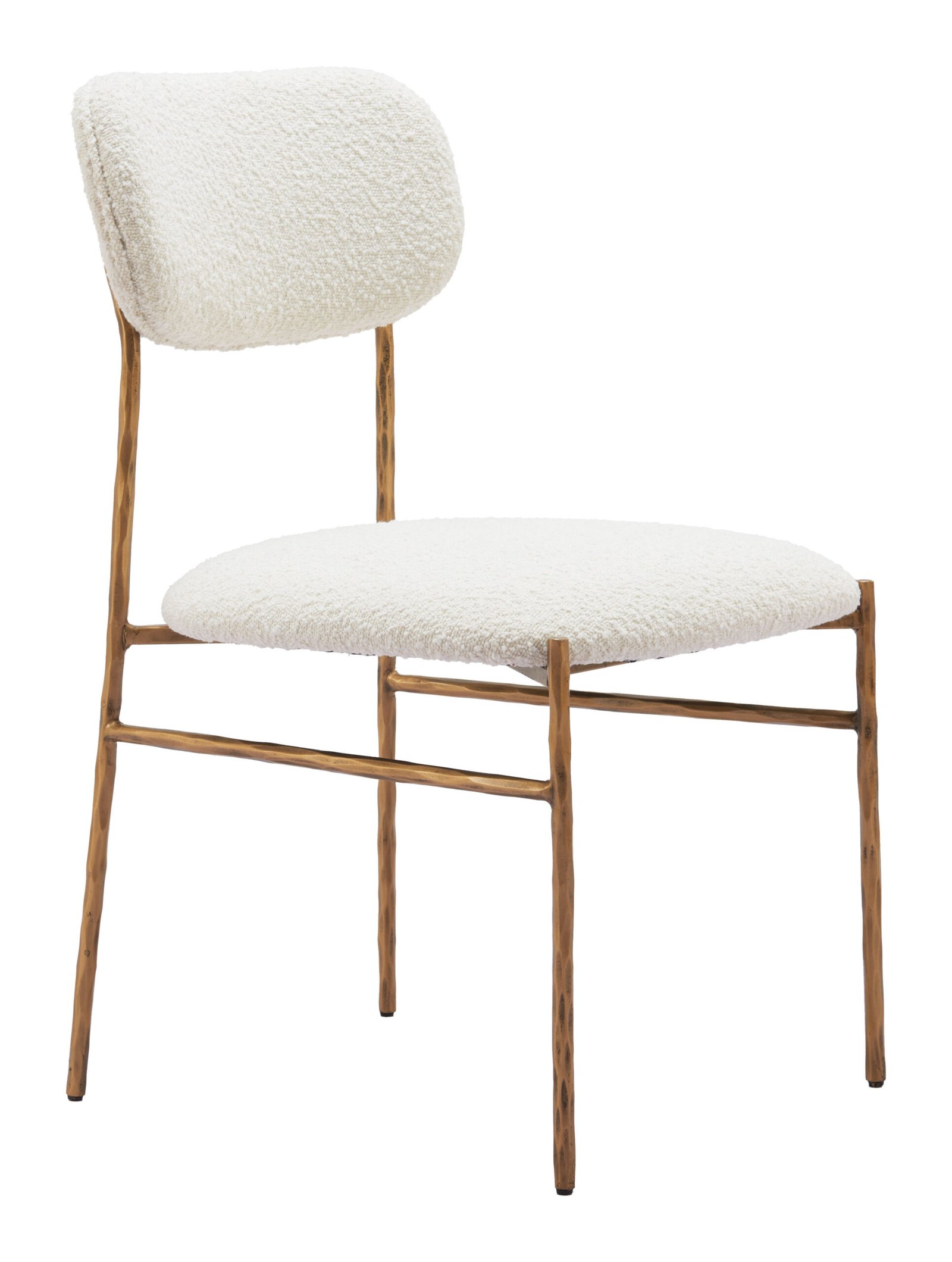 Sydhavnen Dining Chair Cream & Gold - Image 3