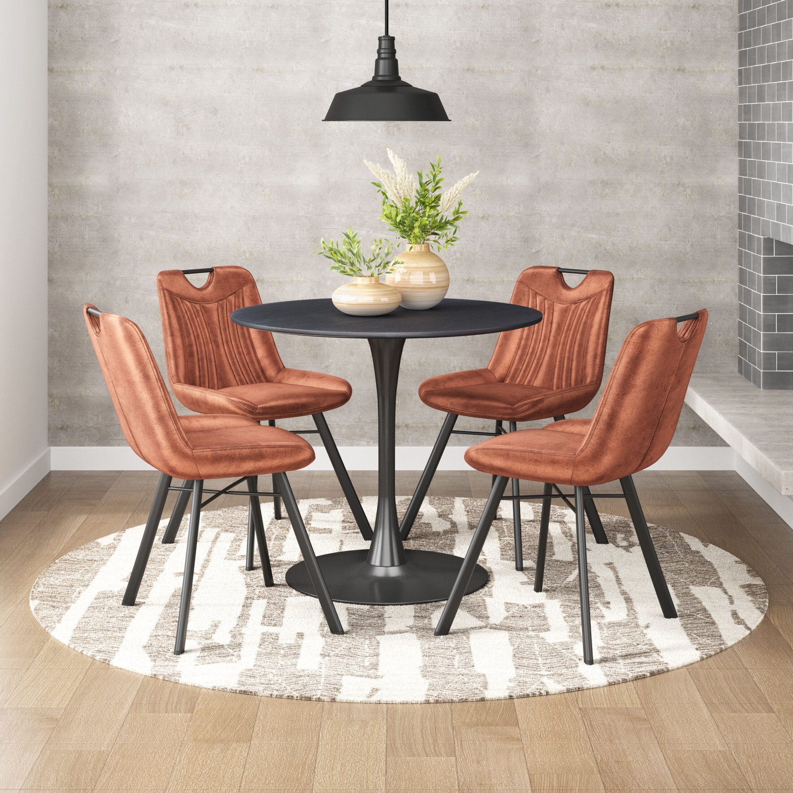 Tyler Dining Chair (Set of 2) Brown - Image 2