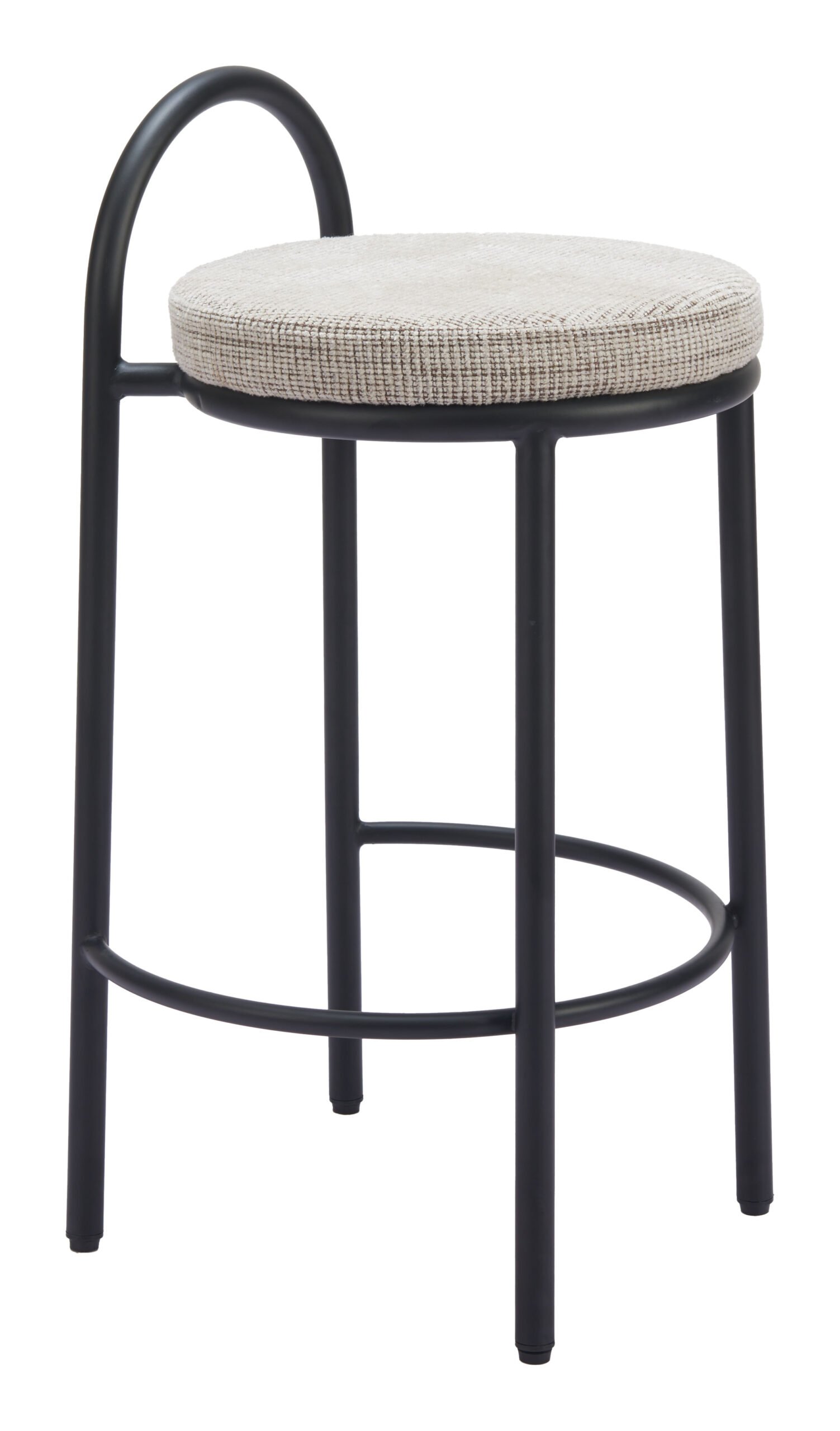 Sisal Counter Stool (Set of 2) Beige Tweed - Image 3