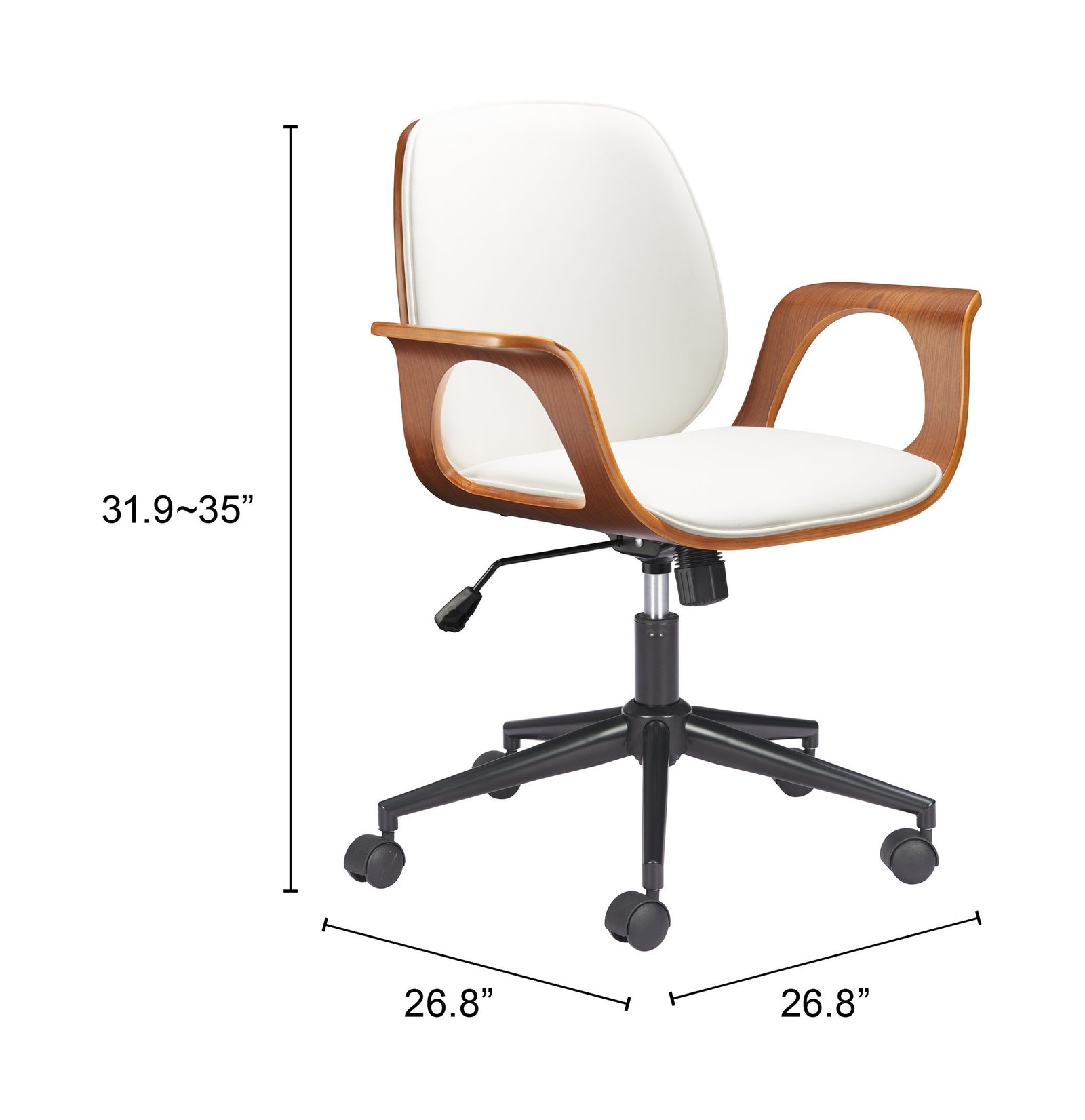 Ali Office Chair White - Image 9