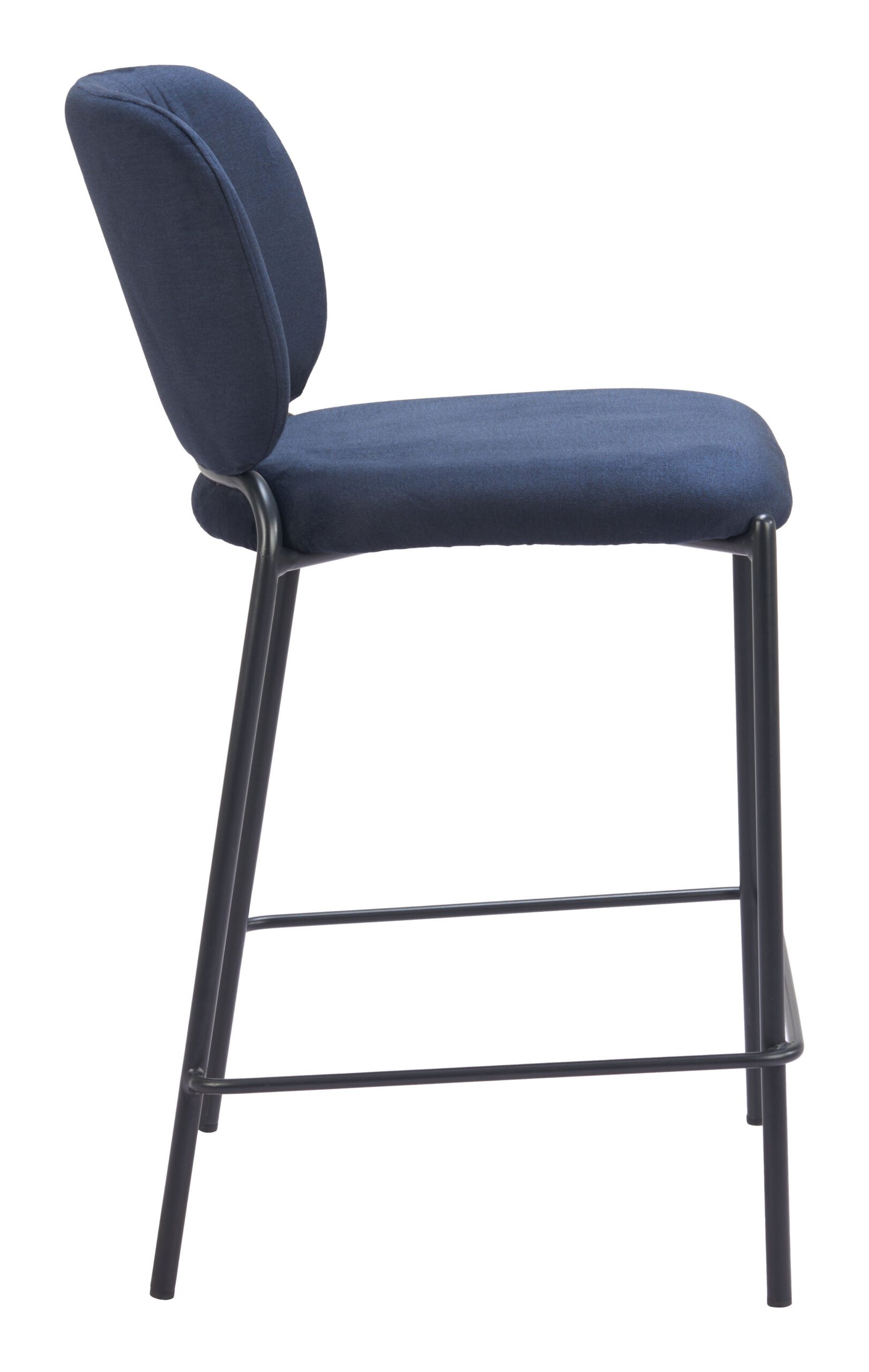 Plat Counter Stool (Set of 2) Blue - Image 2