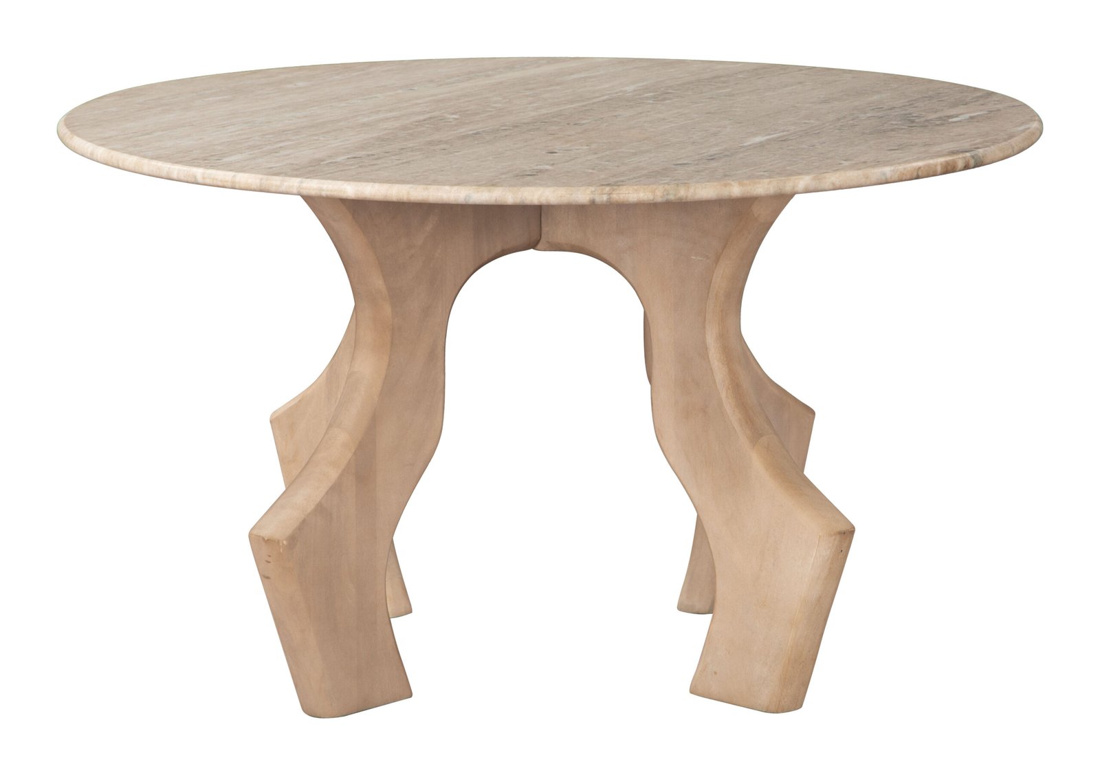 Eda Coffee Table White & Natural - Image 2