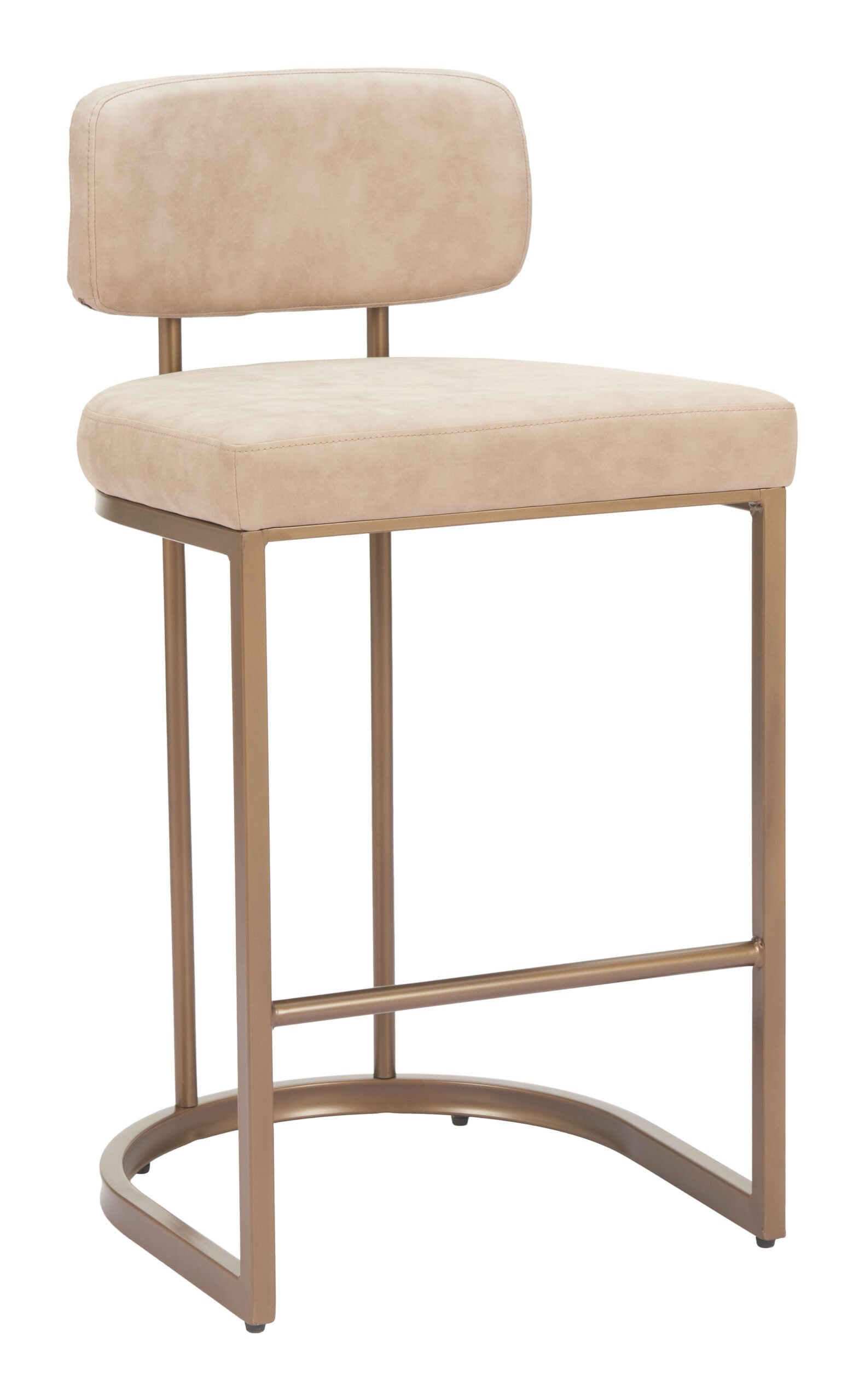 Velar Counter Stool (Set of 2) Beige - Image 6