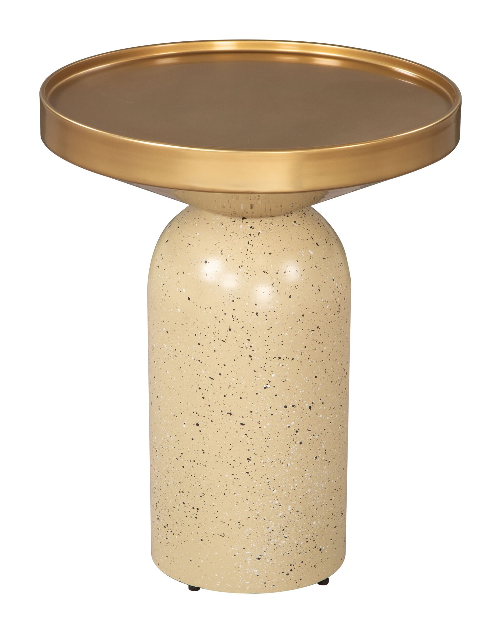 Cendre Side Table Gold & Beige - Image 4