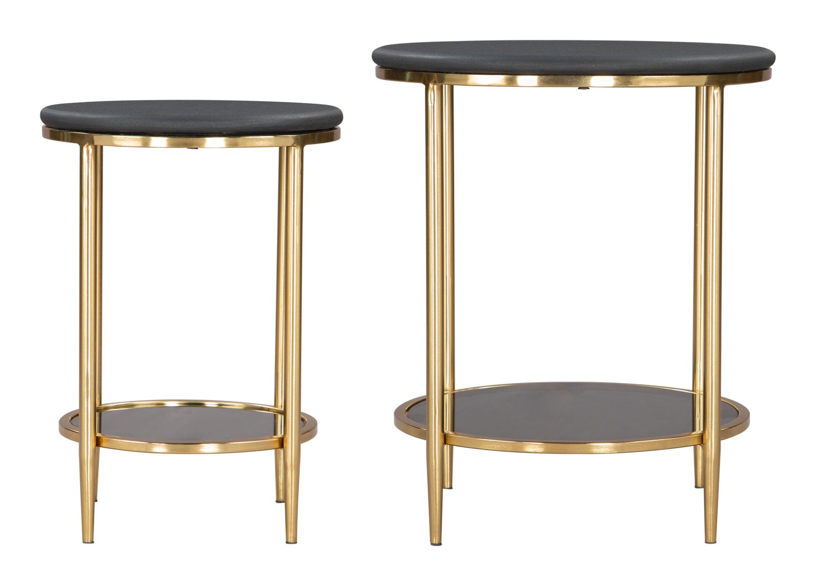 Koper Coffee Table Set (2-Piece) Black - Image 2