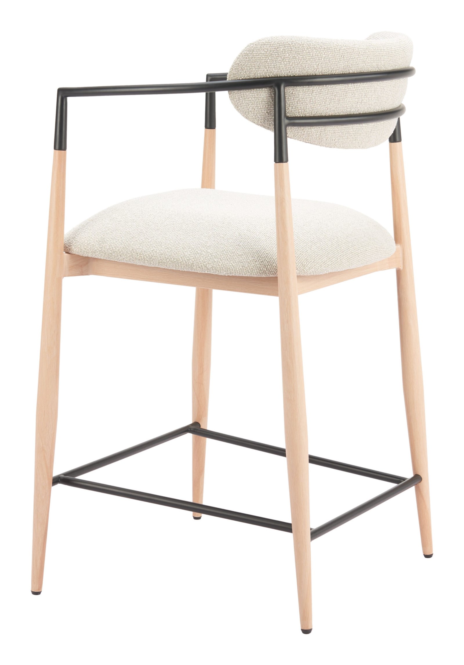 Equinox Counter Stool Oyster Gray & Natural - Image 5