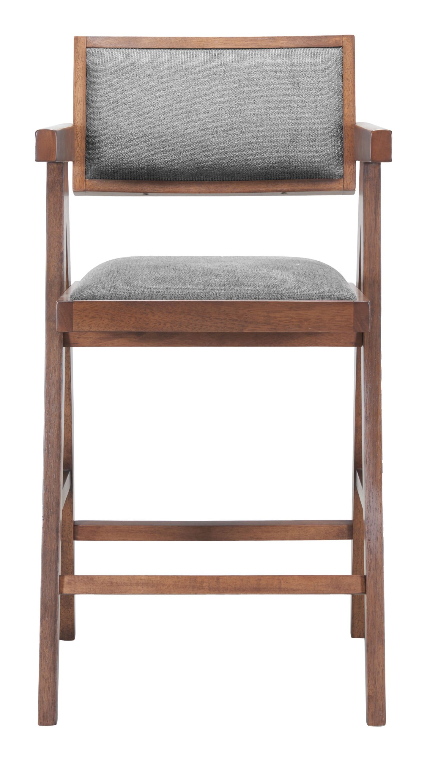 Delhi Counter Stool (Set of 2) Gray & Walnut - Image 3