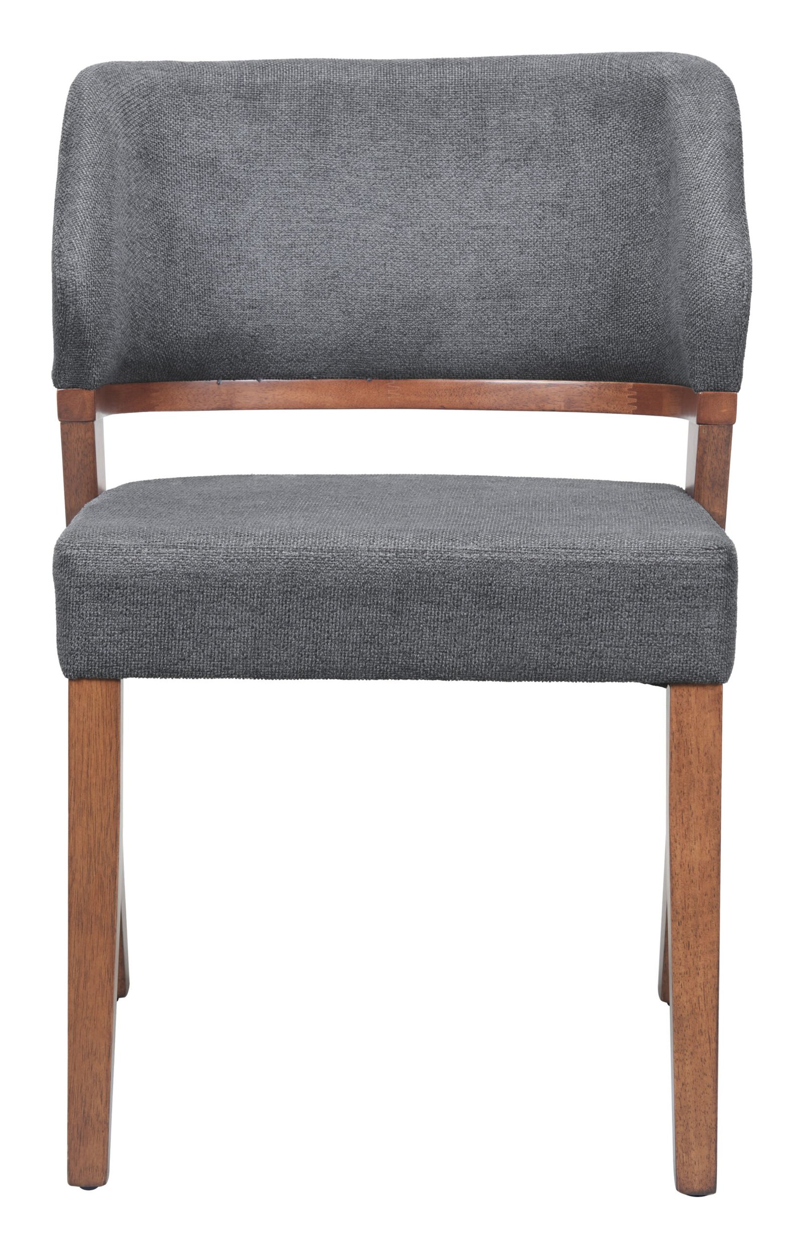 Sunobu Dining Chair (Set of 2) Azure Gray & Walnut - Image 3