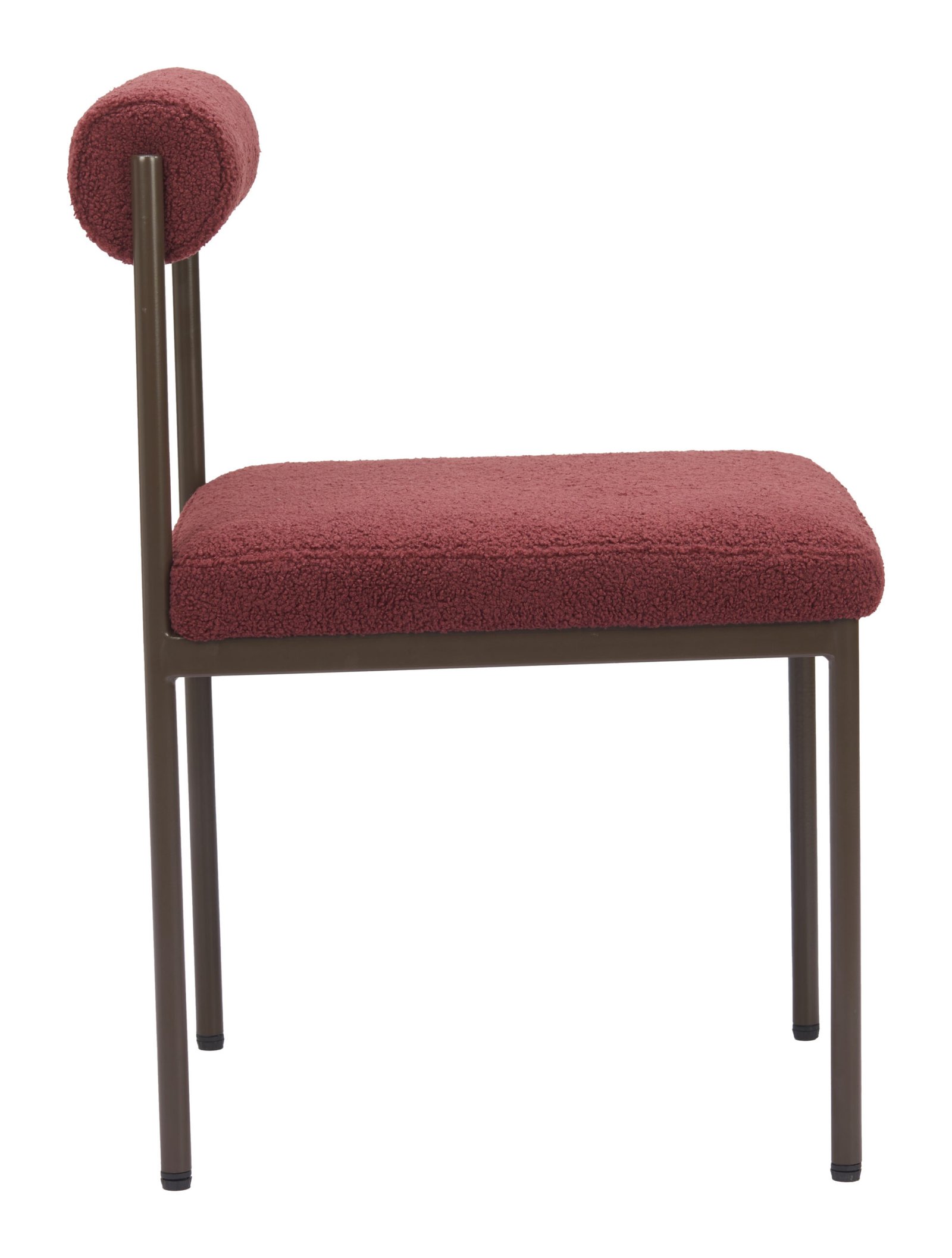 Livorno Dining Chair Red & Bronze - Image 2