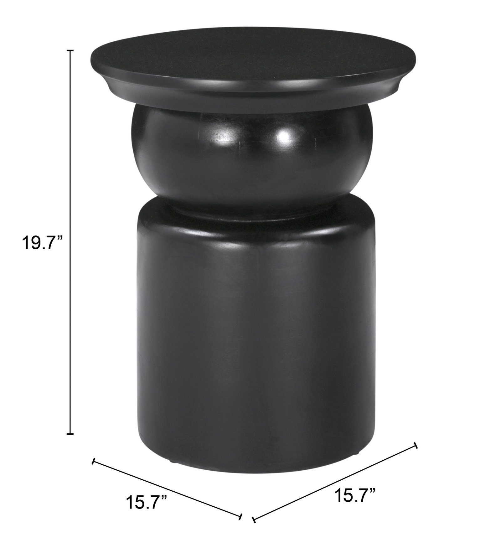 Colombo Side Table Black - Image 9