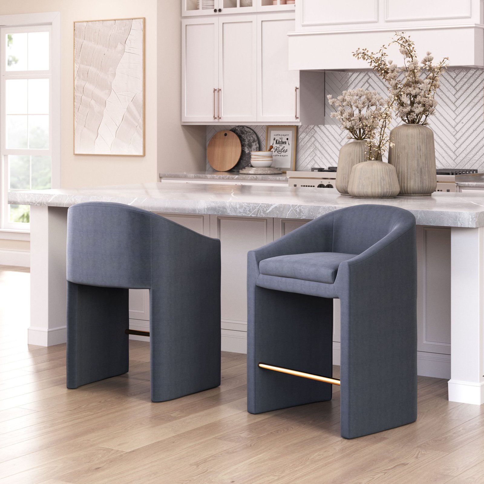 Emas Counter Stool Midnight Gray - Image 2