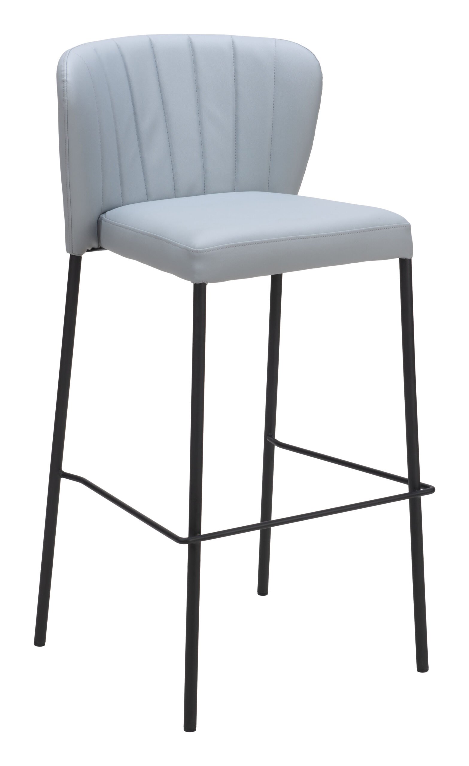 Linz Barstool (Set of 2) Gray - Image 7