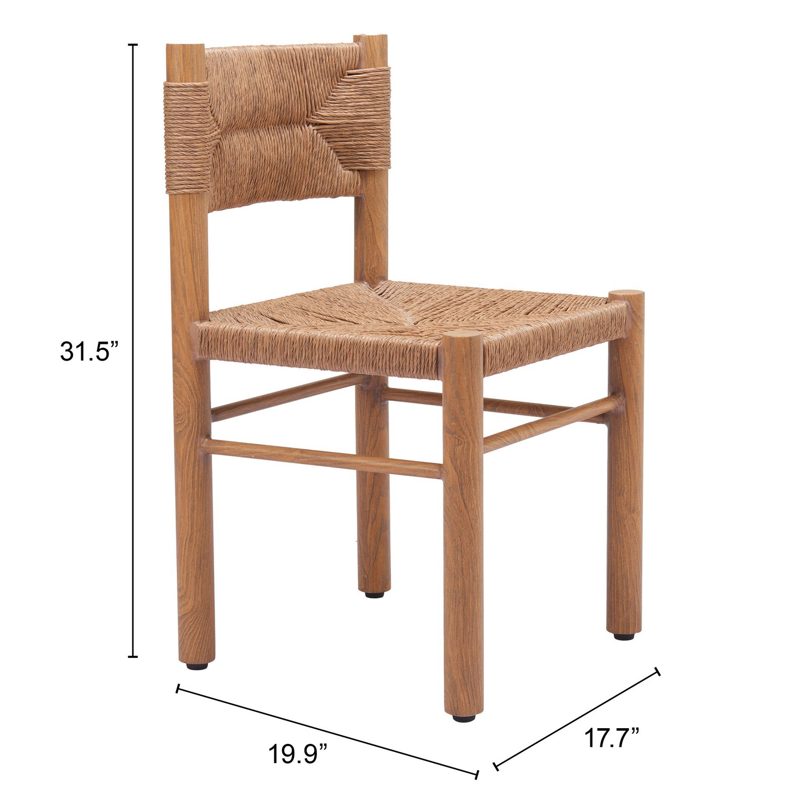 Iska Dining Chair (Set of 2) Natural - Image 11