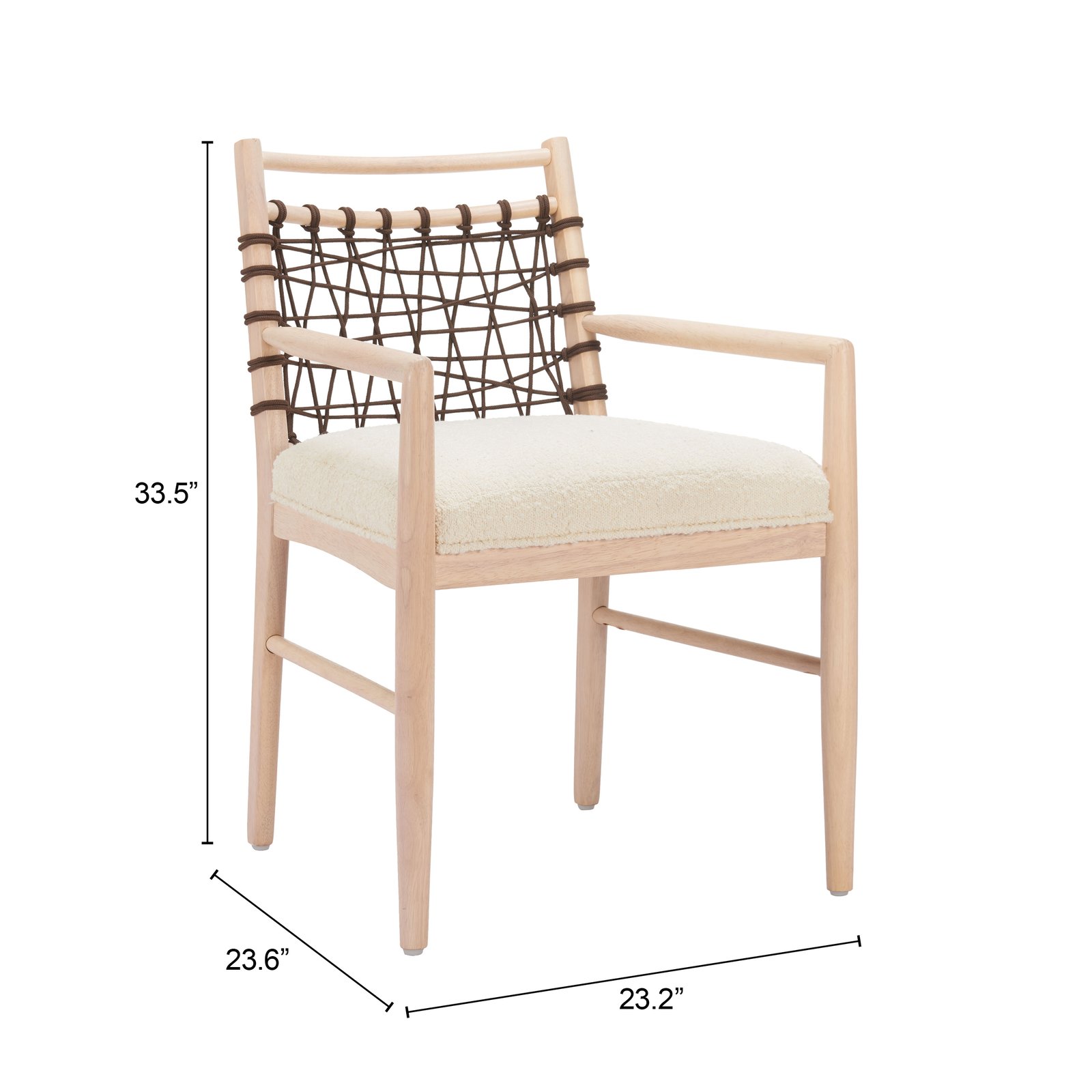 Wezly Dining Chair (Set of 2) Ivory - Image 8