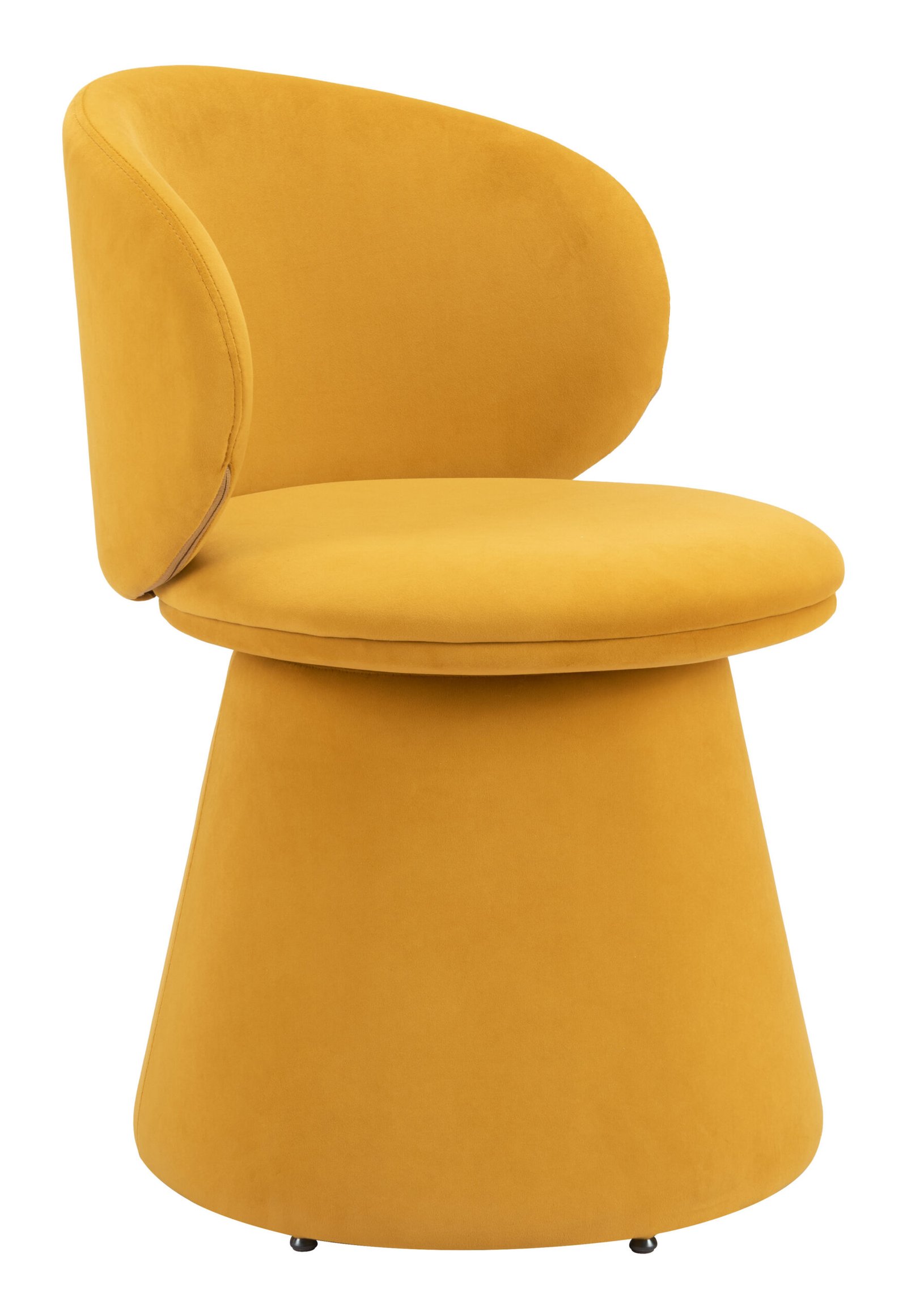 Oblic Swivel Dining Chair Orange - Image 4