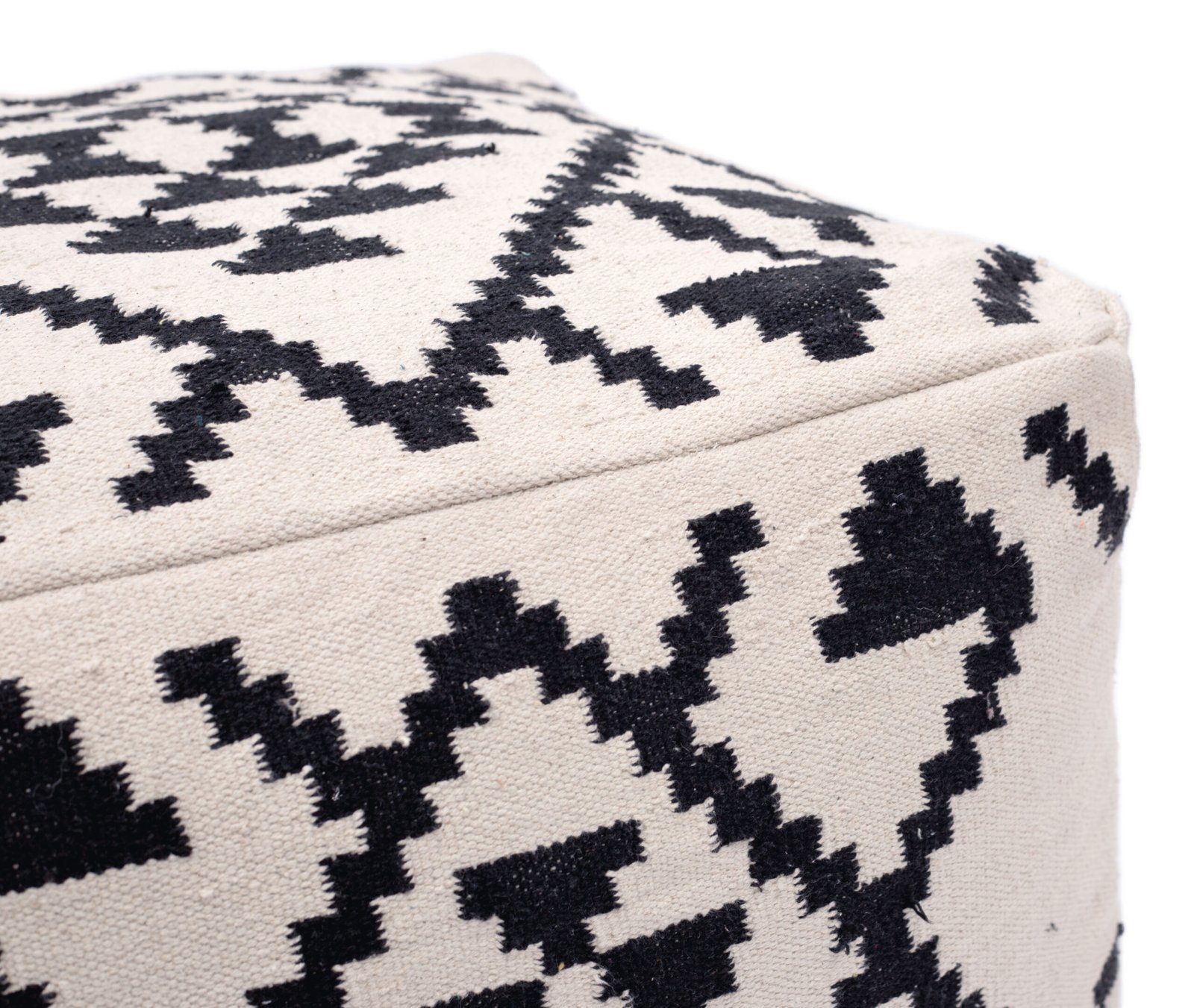 Lizardo Ottoman Beige & Black - Image 6