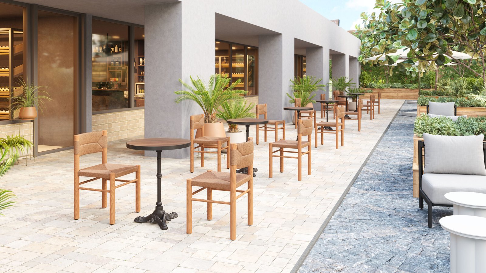 Gazebo Dining Table Walnut - Image 2