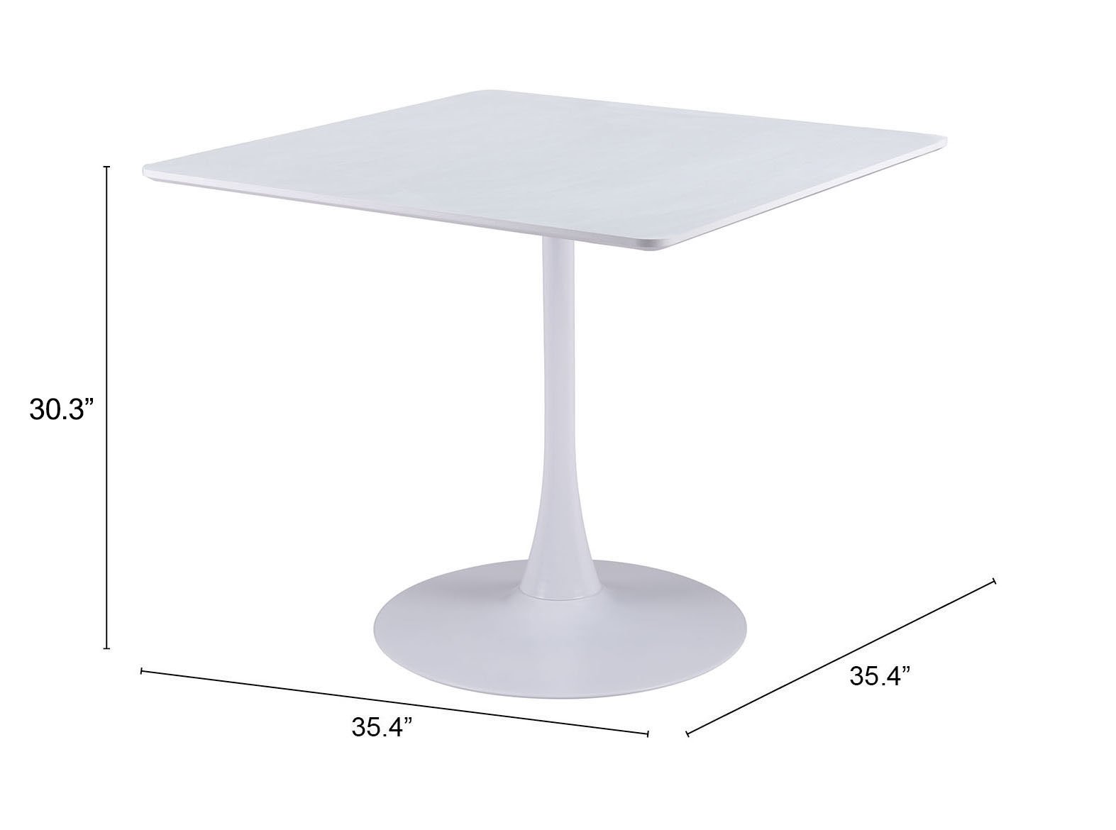 Molly Dining Table White - Image 8