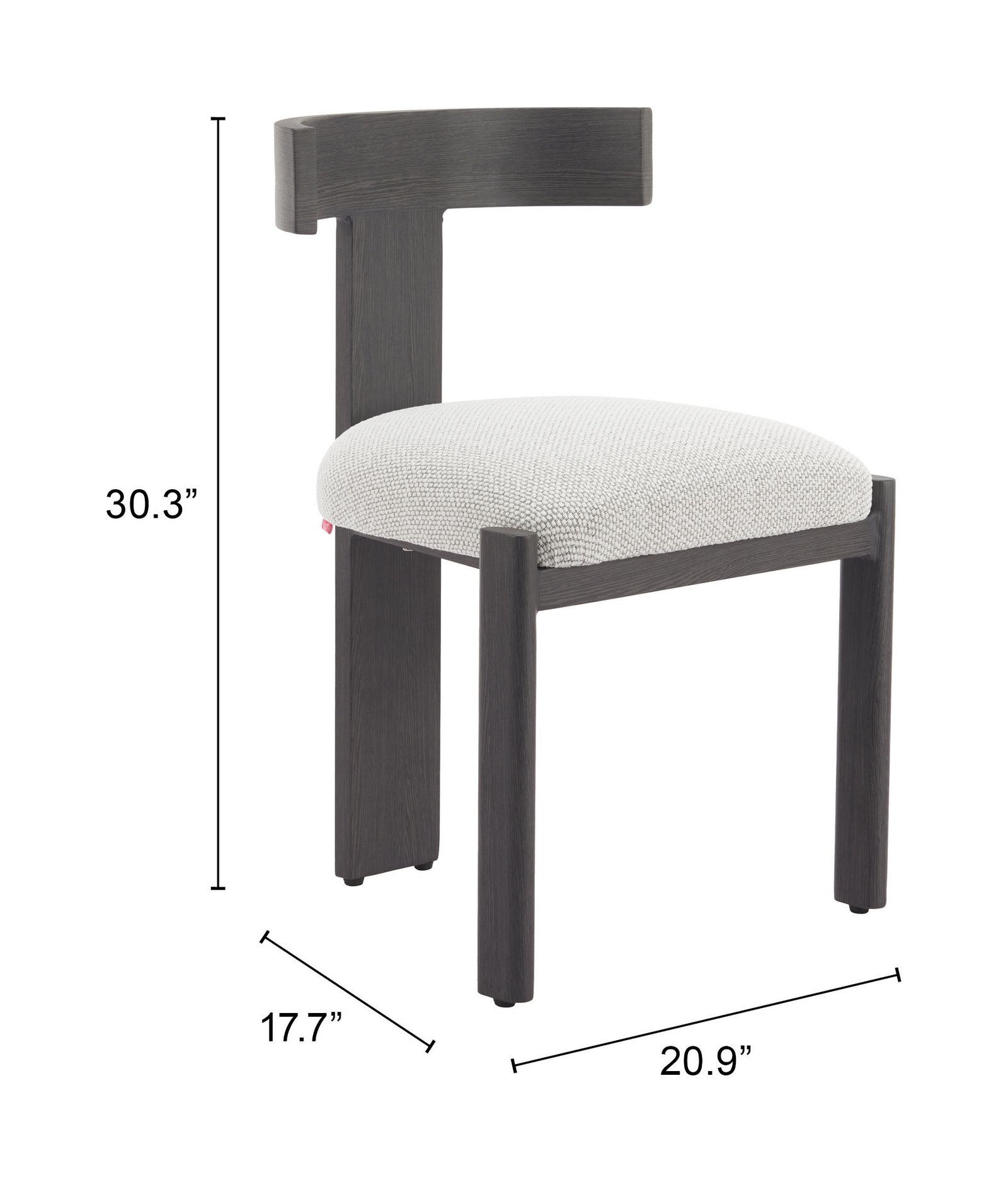 Tiana Dining Chair Black & Beige - Image 10