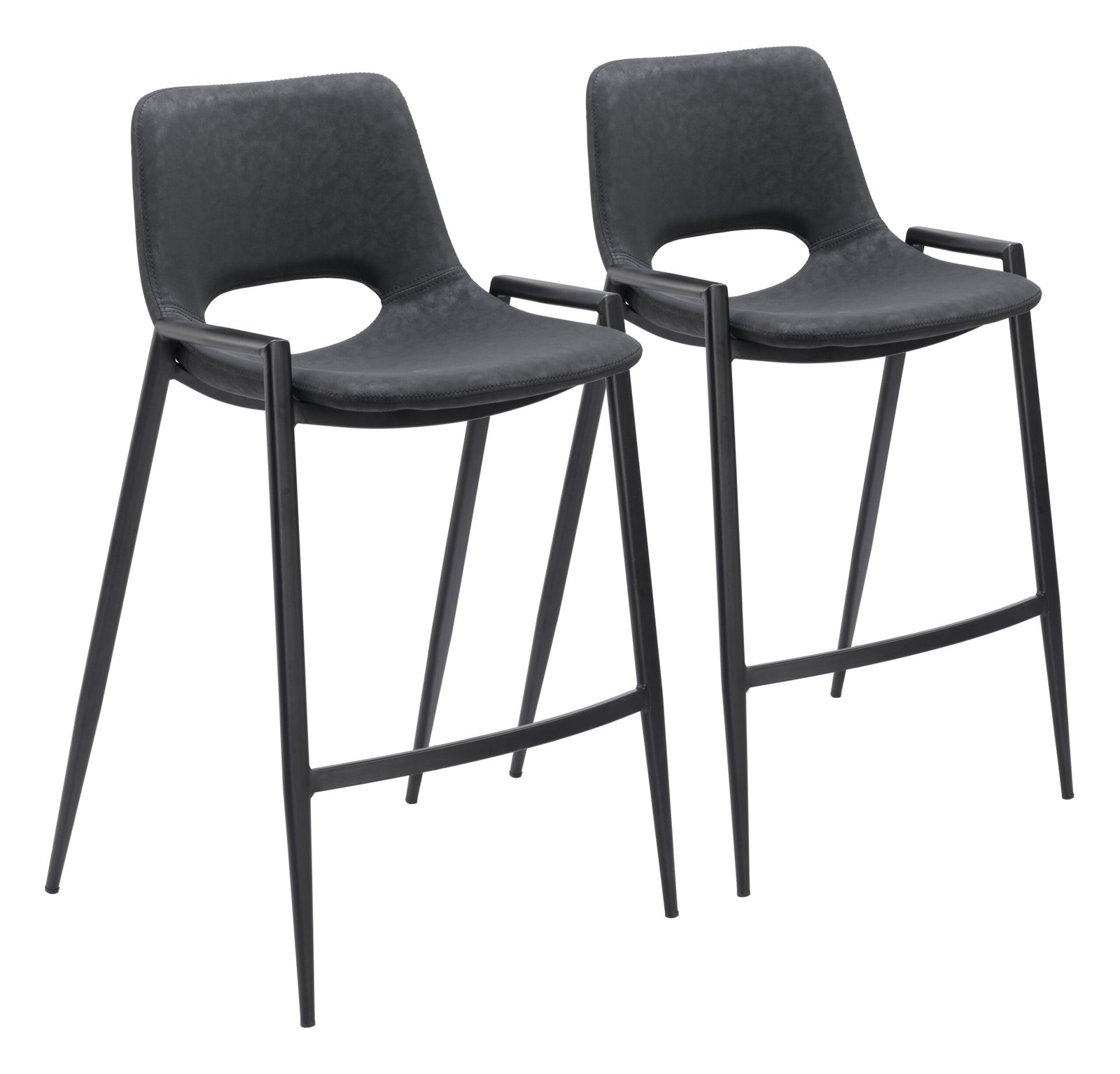 Desi Counter Stool (Set of 2) Black - Image 11