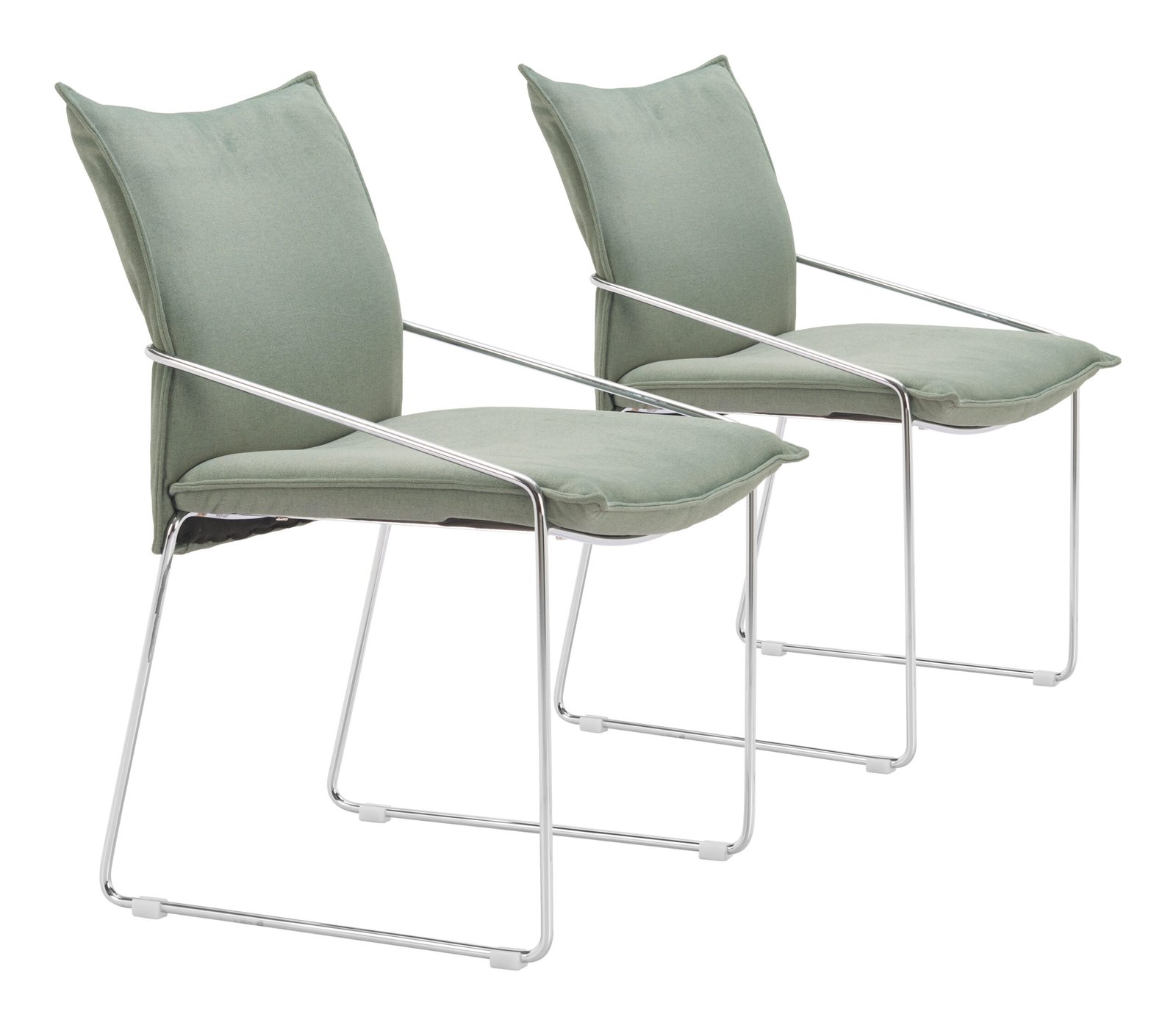 Pola Dining Chair (Set of 2) Green - Image 8