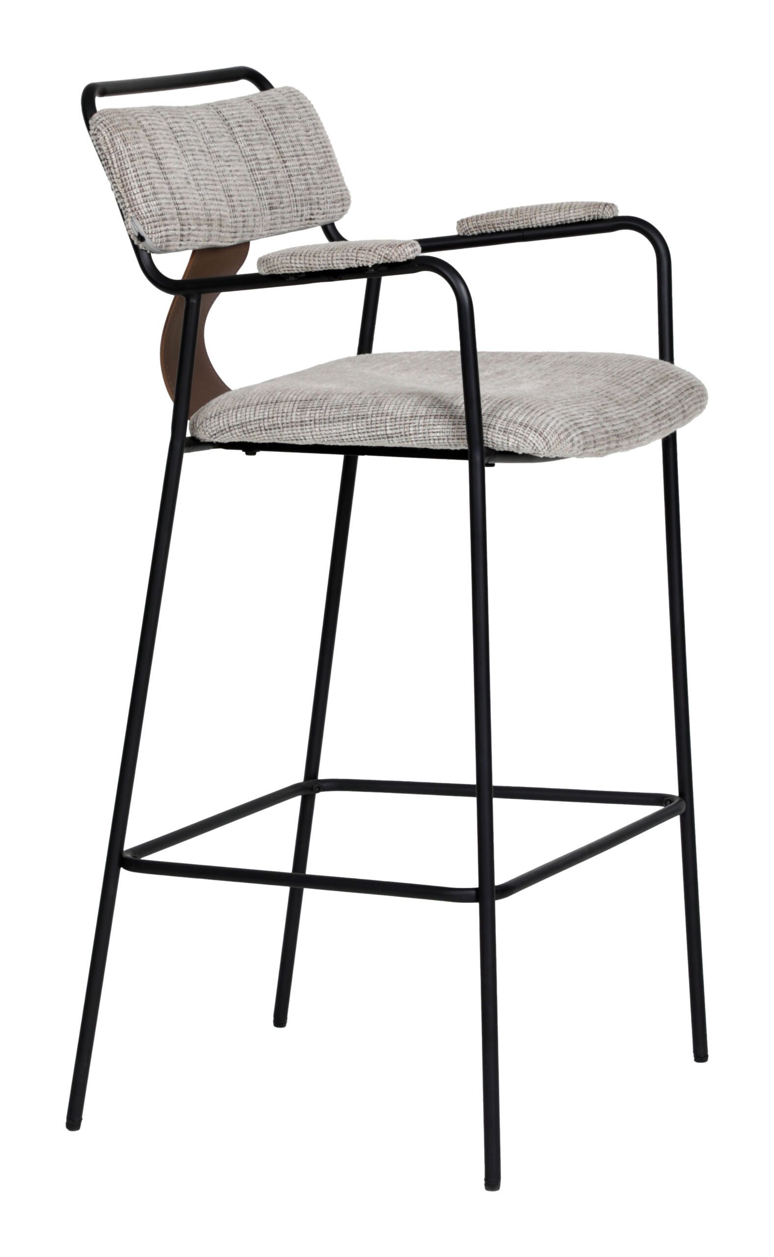 Couva Barstool (Set of 2) Gray Tweed - Image 6
