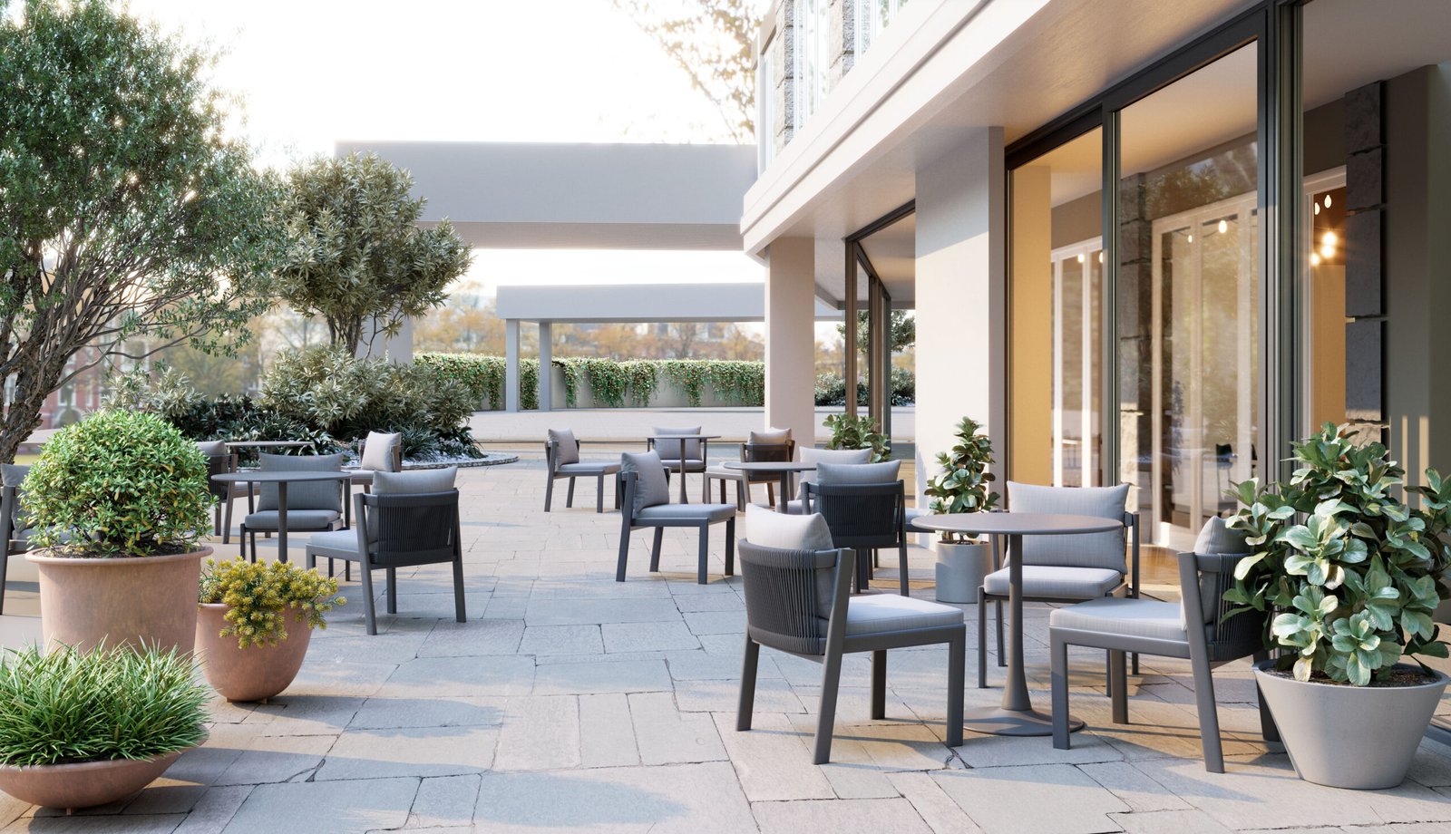 Horizon Dining Chair (Set of 2) Gray - Image 2