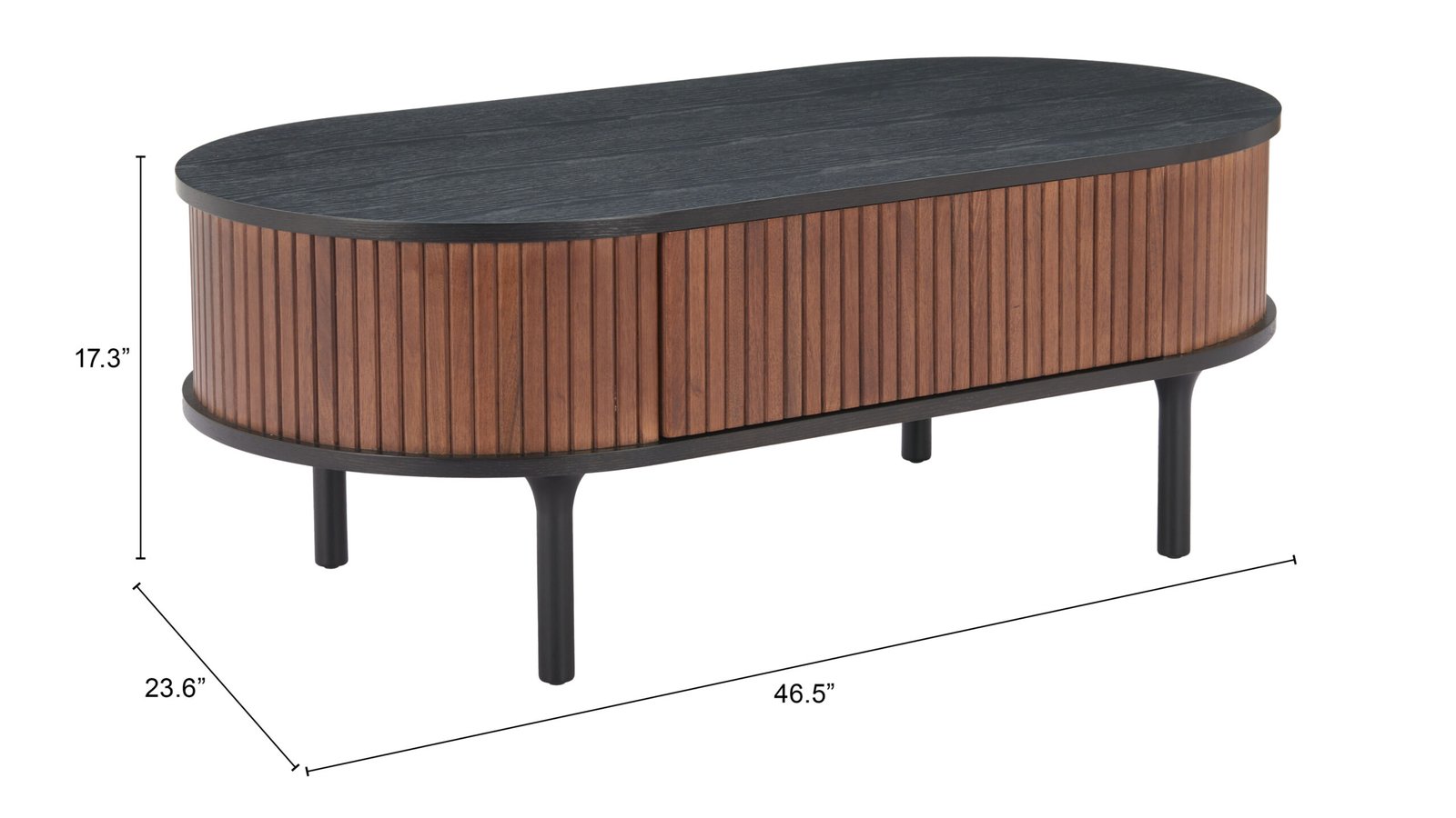 Koriana Coffee Table Black & Walnut - Image 10