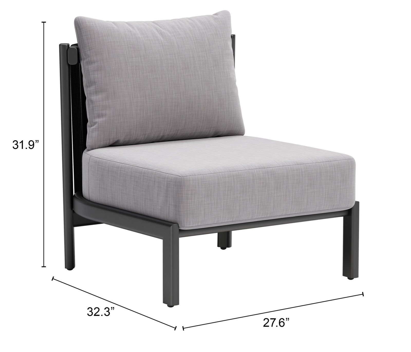 Horizon Accent Chair Gray - Image 13