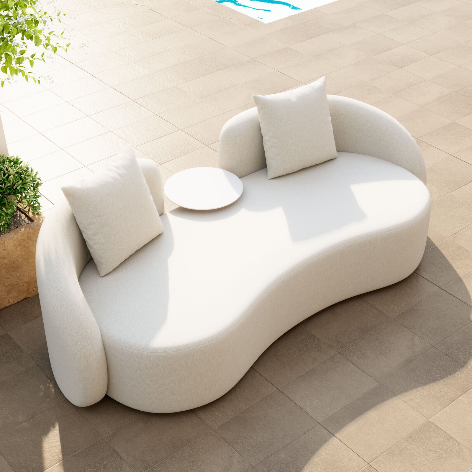Sunny Isles Loveseat Beige - Image 2