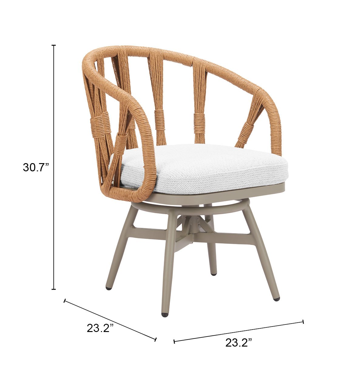 Safal Swivel Dining Chair Multicolor - Image 8