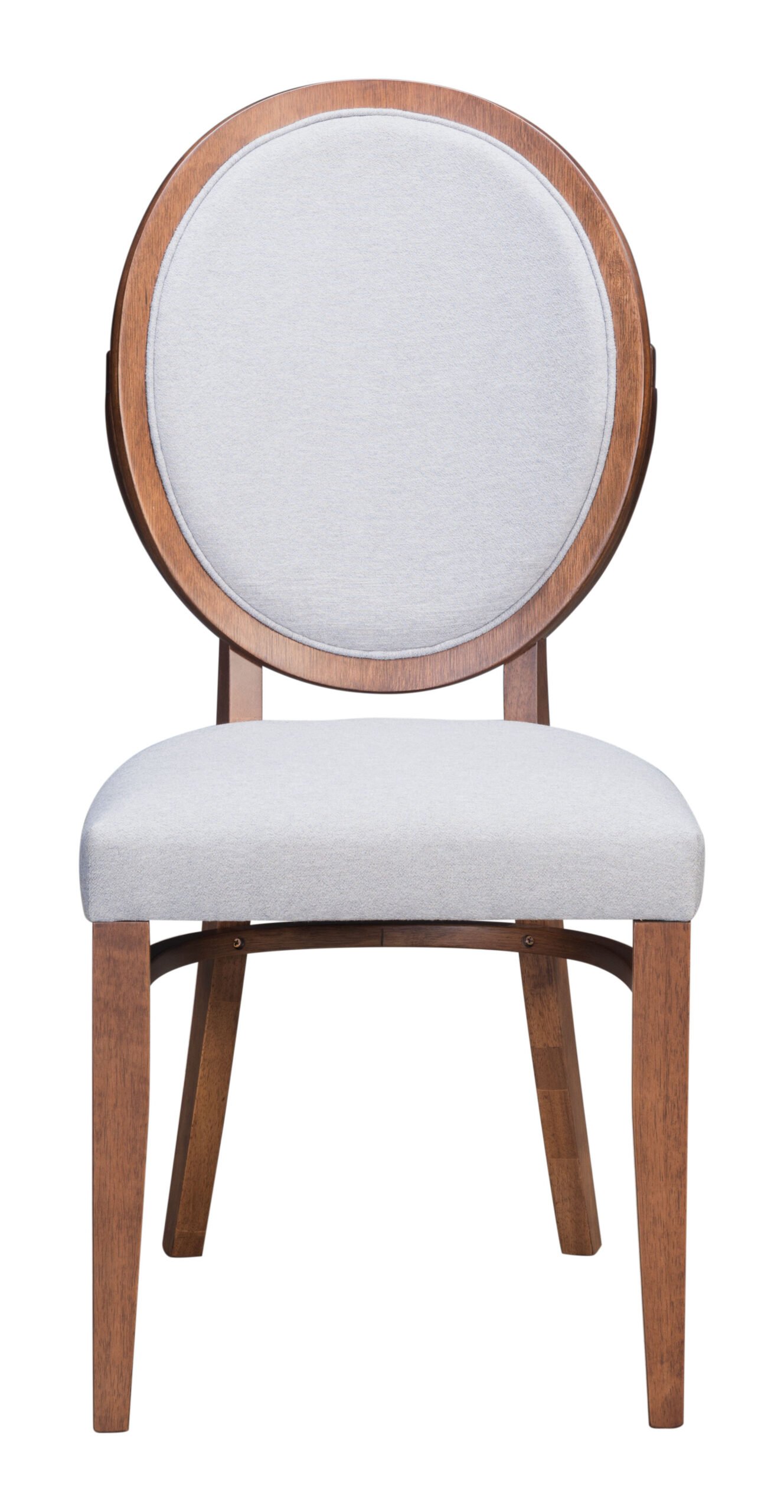 Regents Dining Chair (Set of 2) Walnut & Light Gray - Image 4