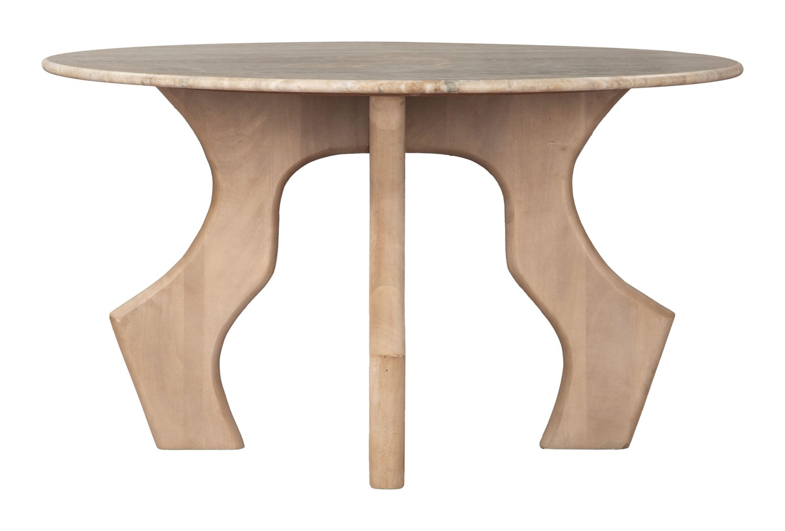 Eda Coffee Table White & Natural - Image 3