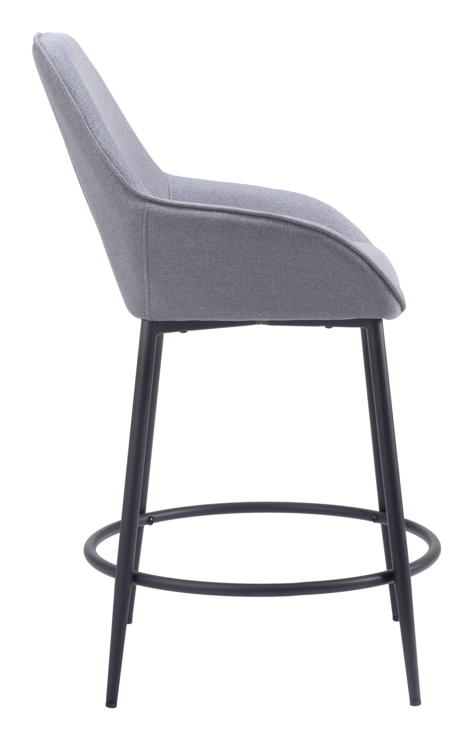 Vila Counter Stool (Set of 2) Gray - Image 2