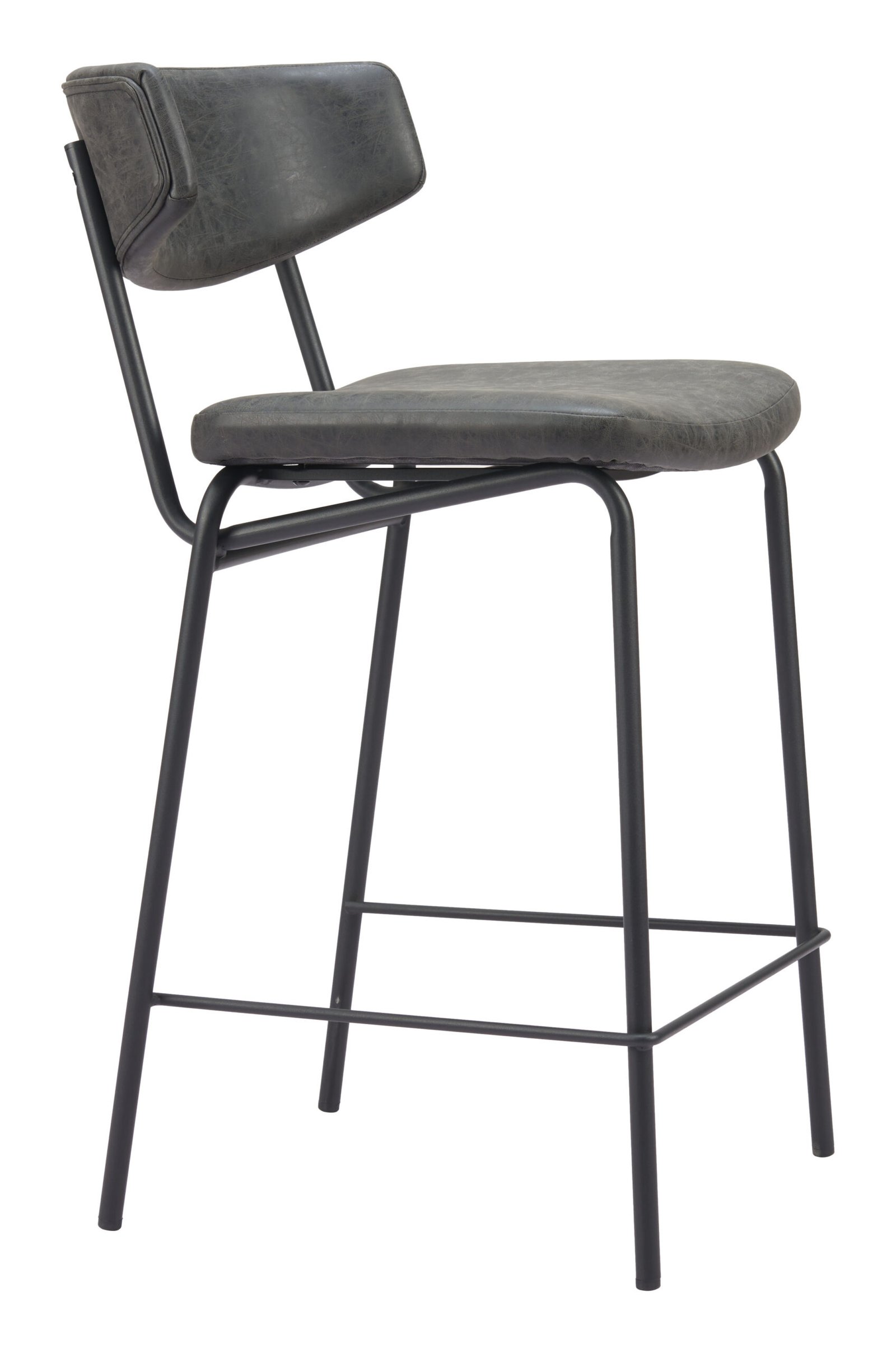 Charon Counter Stool (Set of 2) Vintage Black - Image 8