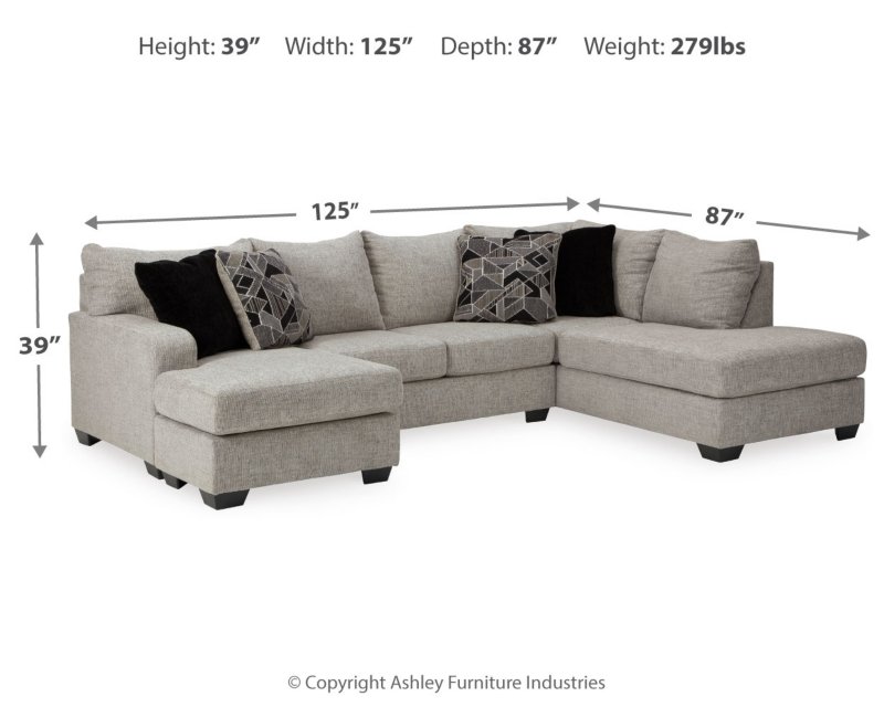 Megginson 2-Piece Sectional with Chaise - Image 5