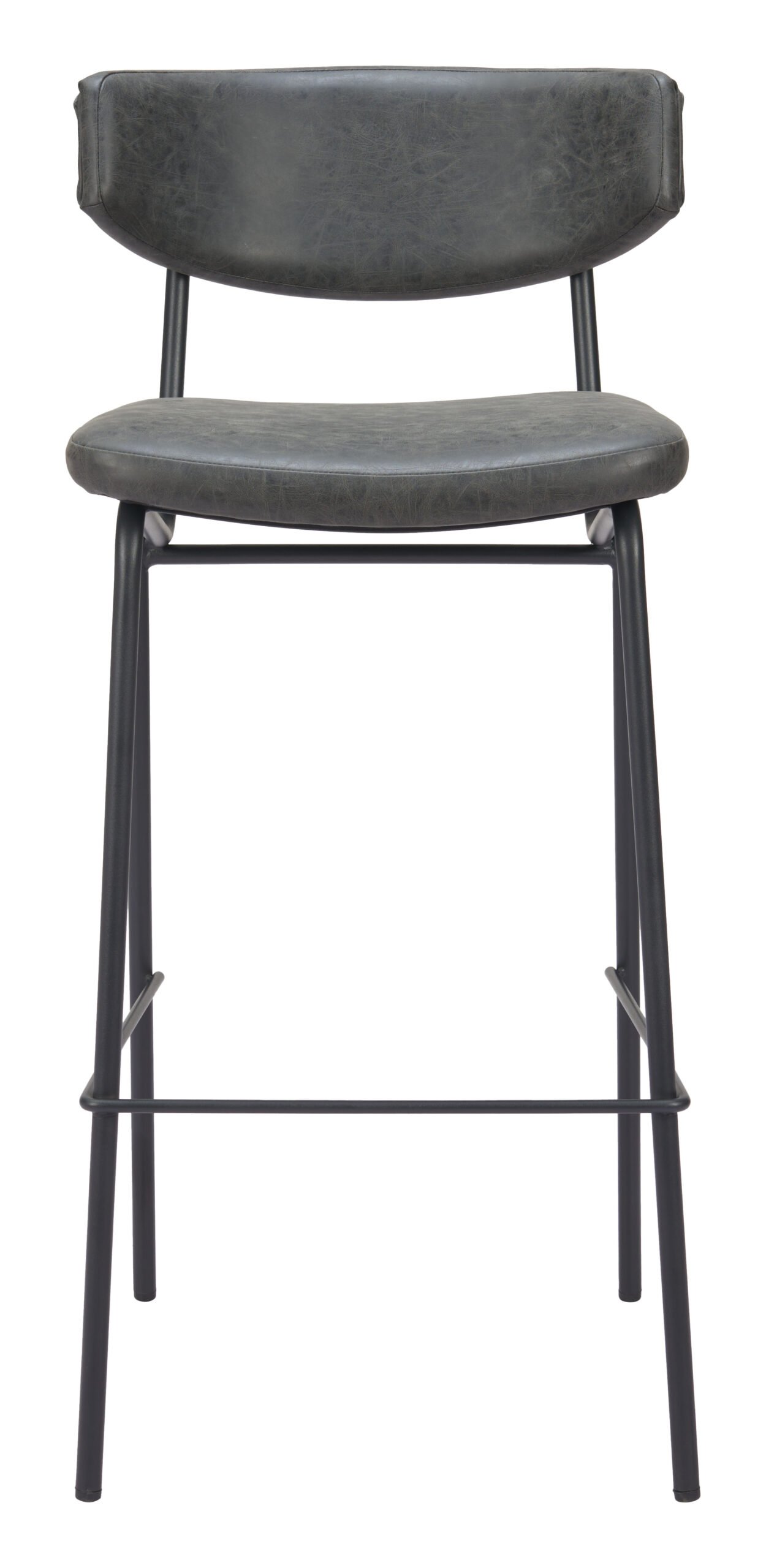 Charon Barstool (Set of 2) Vintage Black - Image 4