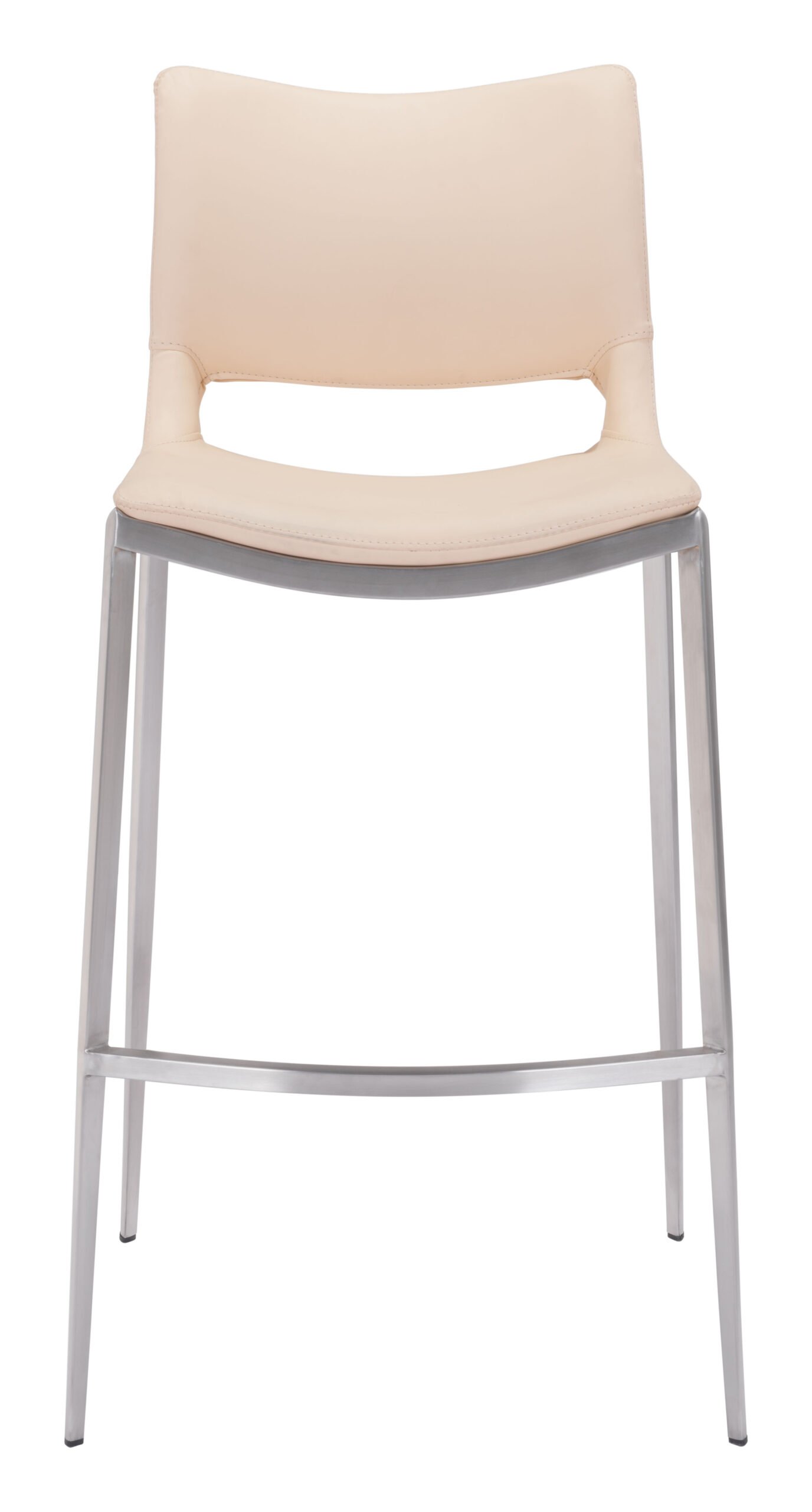 Ace Barstool (Set of 2) Light Pink & Silver - Image 5