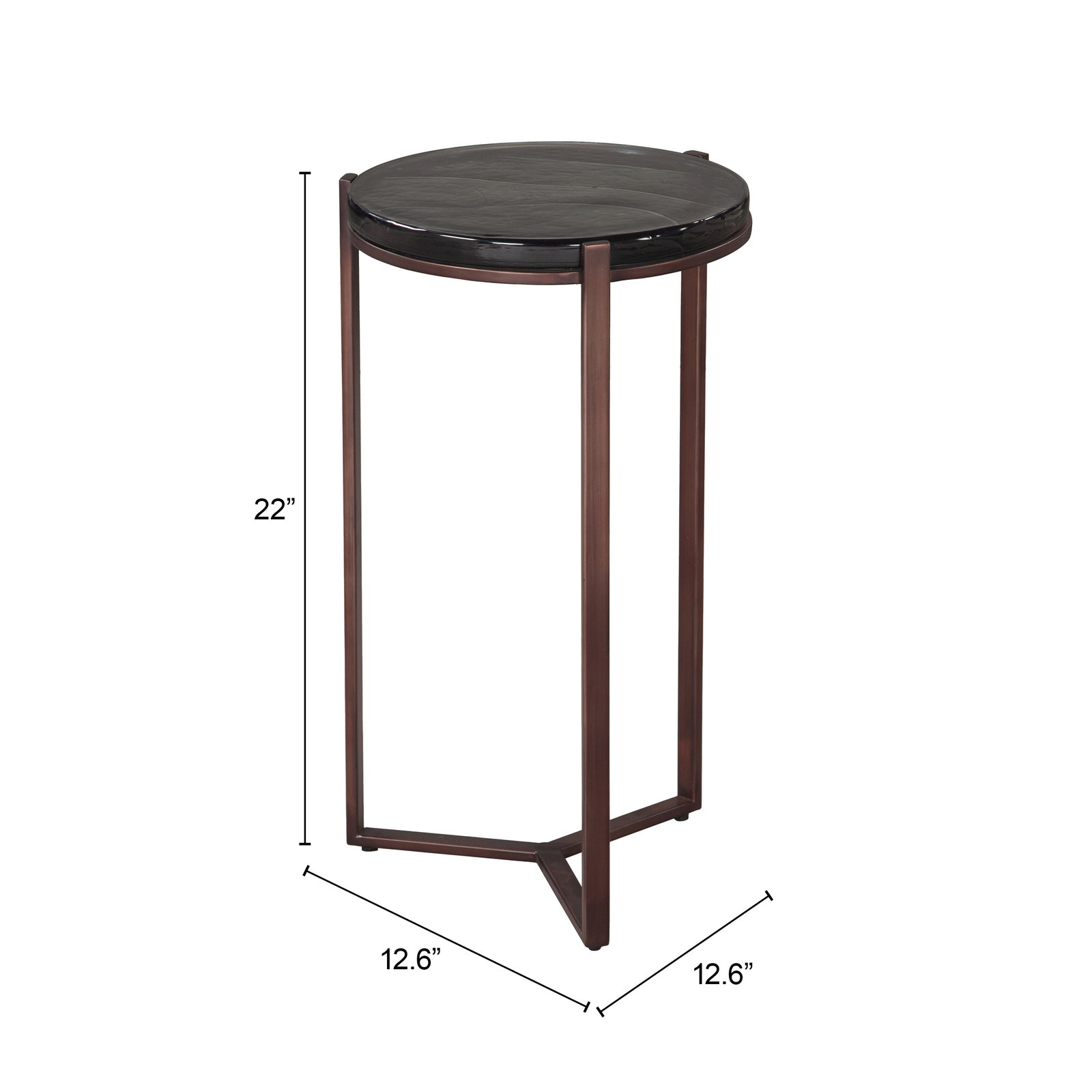 Daiza Side Table Bronze - Image 6
