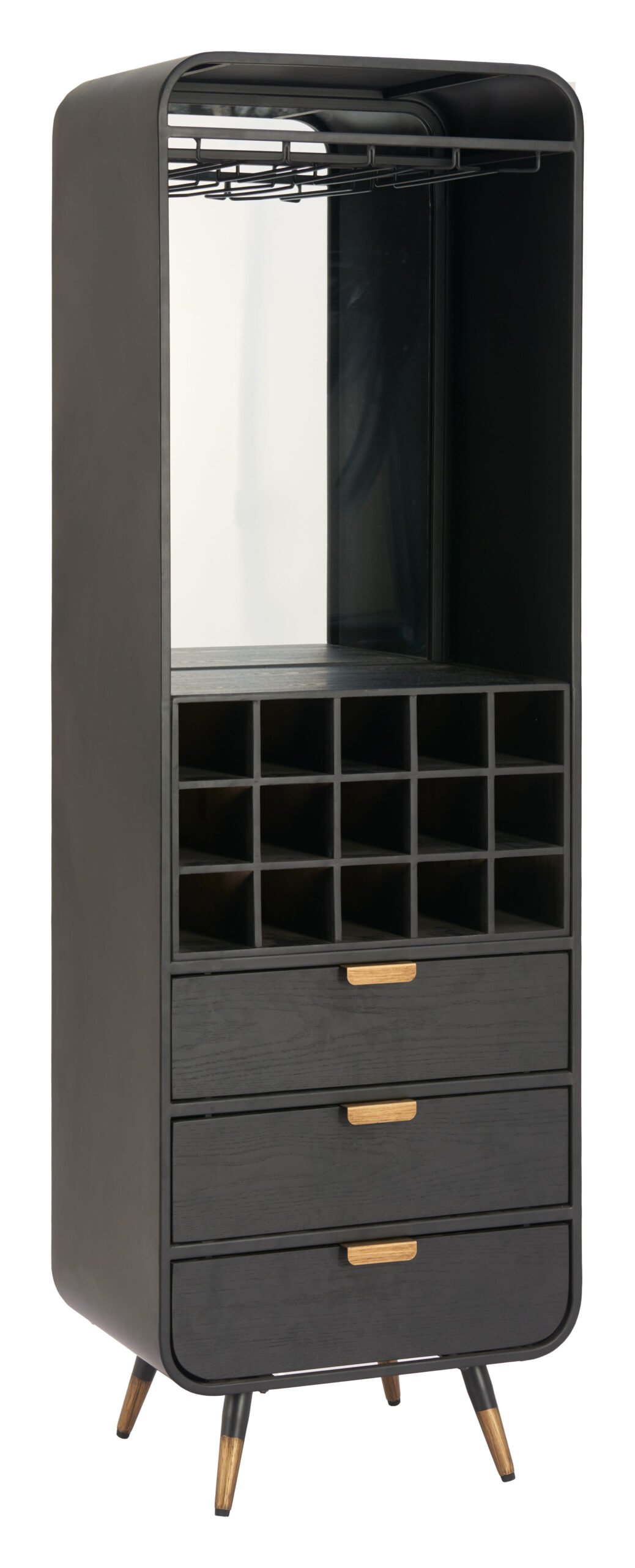 Magara Bar Cabinet Black
